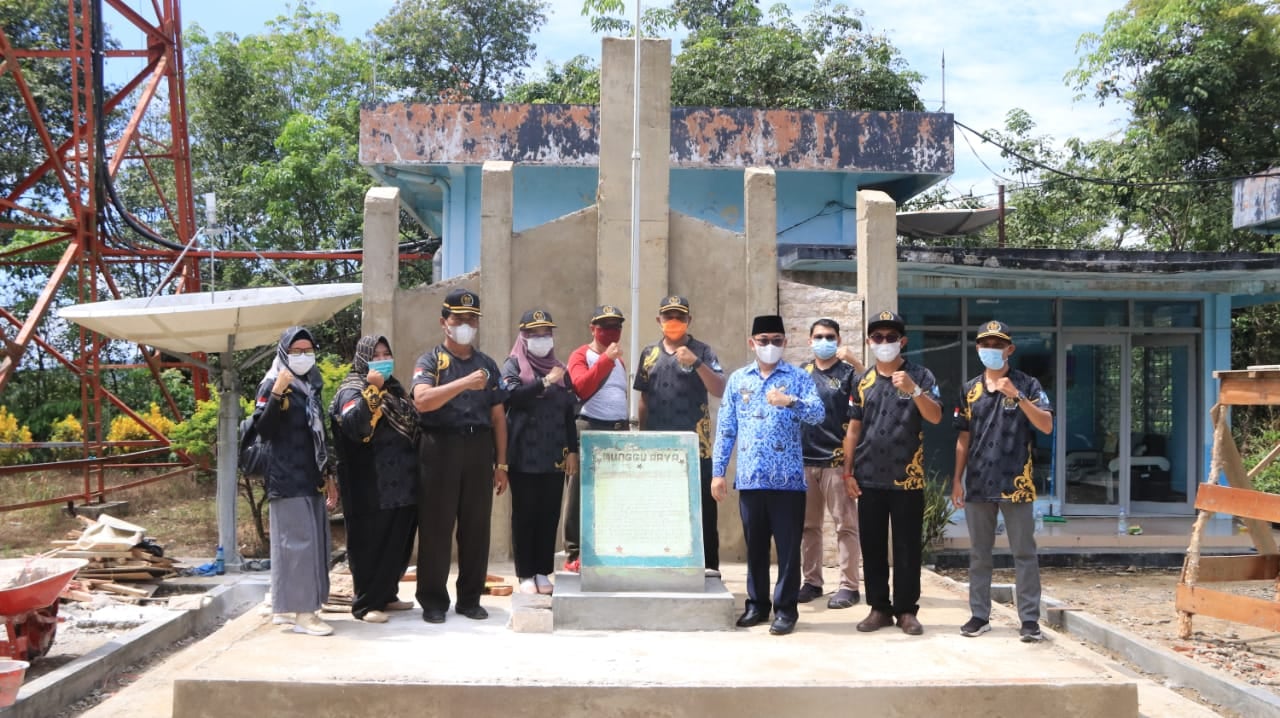 RENOVASI TUGU MUNGGU RAYA CAPAI 80% TAHAP PENYELESAIAN