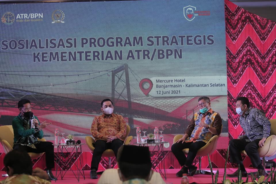 Wabup HSS Mengikuti Rapat Koordinasi dan Sosialisasi Program Strategis Kementerian ATR/BPN