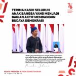 Pemerintah Kabupaten Hulu Sungai Selatan mengucapkan :      “Selamat Hari Kemerdekaan Republik                         Indonesia Ke – 76” –   Indonesia Tangguh Indonesia Tumbuh   –