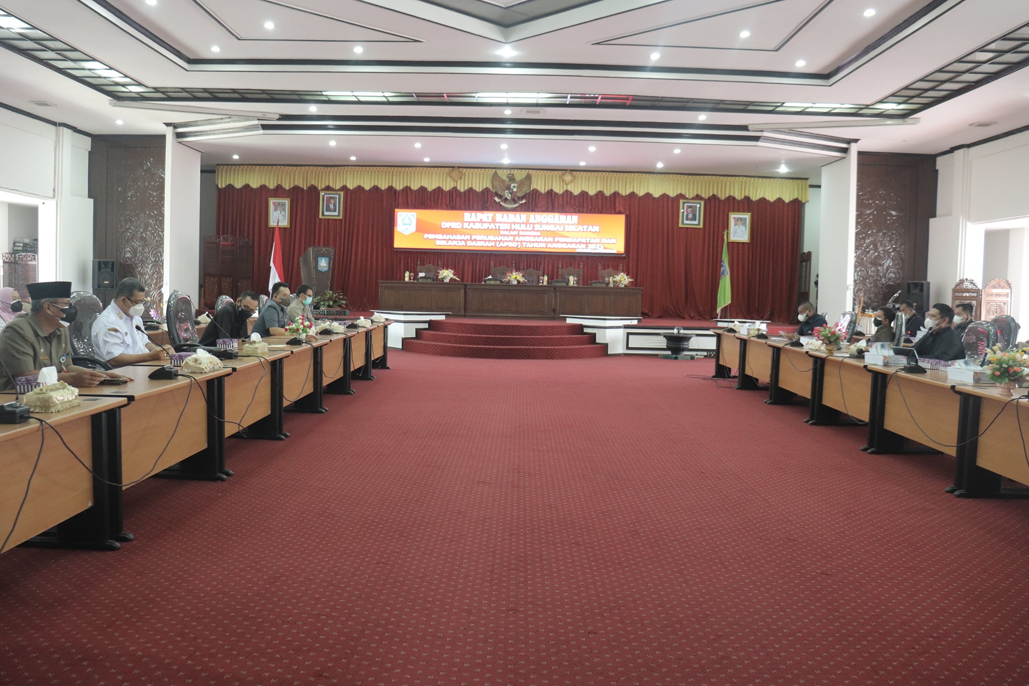 Rapat Badan Anggaran DPRD Kab. HSS Membahas Perubahan APBD T.A  2021