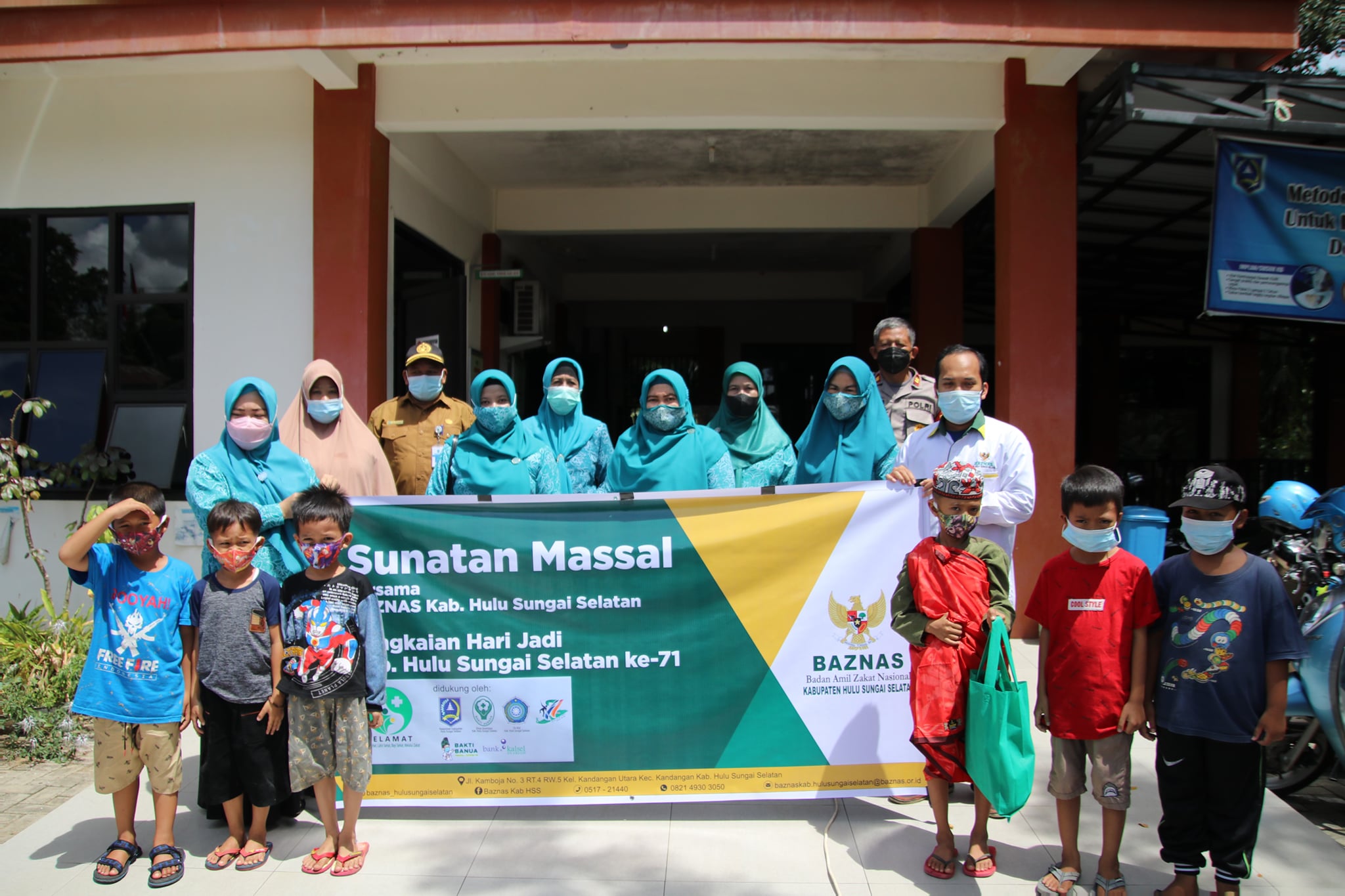 Peninjauan Pelaksanaan Sunatan Massal di Kecamatan Simpur dan Kalumpang