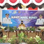 Wakil Bupati Hulu Sungai Selatan menghadiri puncak peringatan Hari Ulang Tahun (HUT) Kabupaten Tapin ke-56 tahun 2021 yang diselenggarakan di Pendopo Galuh Bastari Rantau Baru