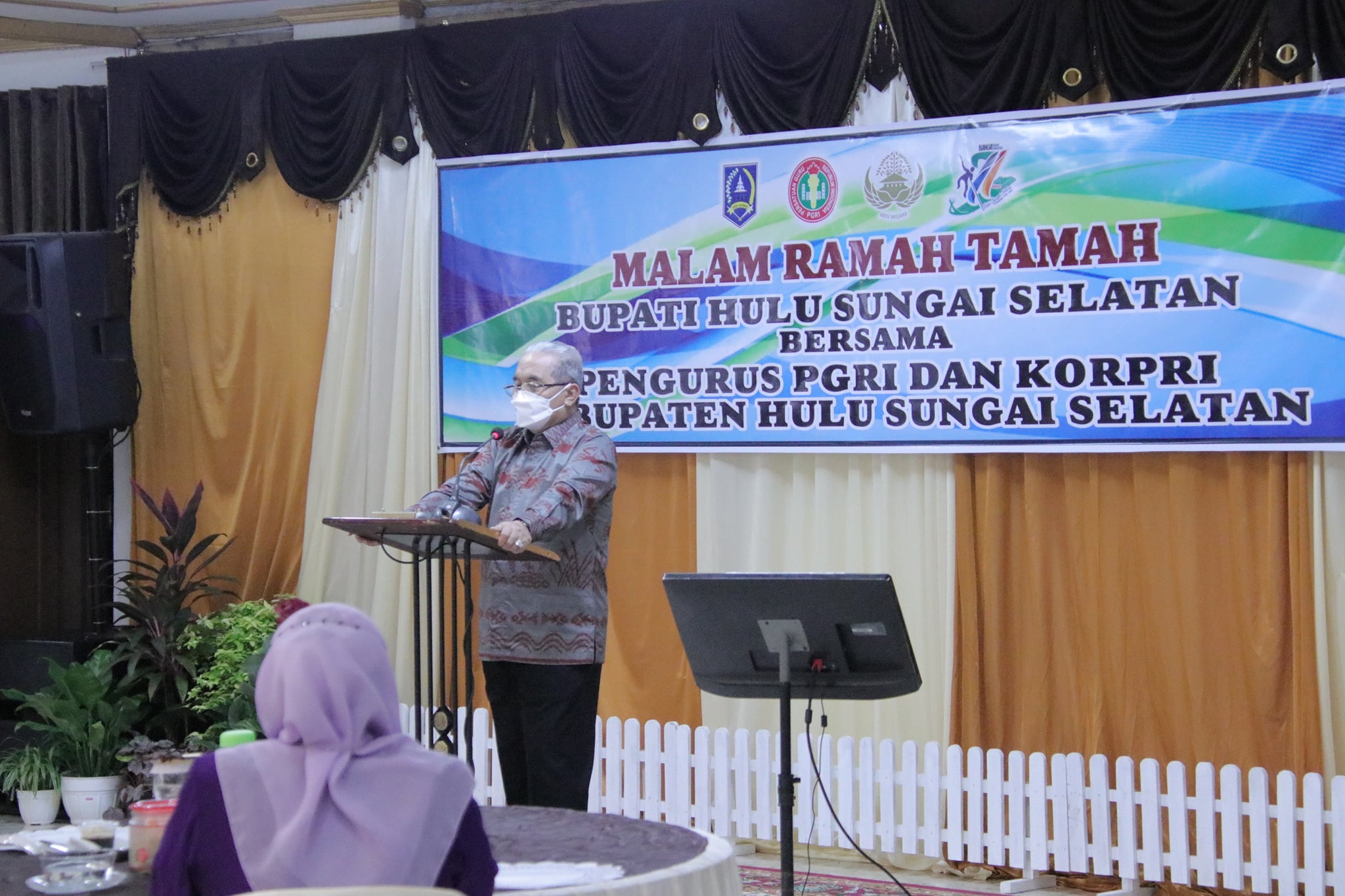 MALAM RAMAH TAMAH BUPATI HSS BERSAMA PENGURUS KORPRI DAN PGRI HSS