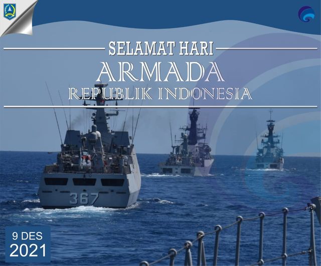 Selamat Hari Armada Angkatan Laut RI tahun 2021 untuk seluruh Korps TNI AL. Semoga Armada sebagai pengawal samudera Indonesia selalu melahirkan prajurit pejuang yang profesional, bermoral, dan militan.