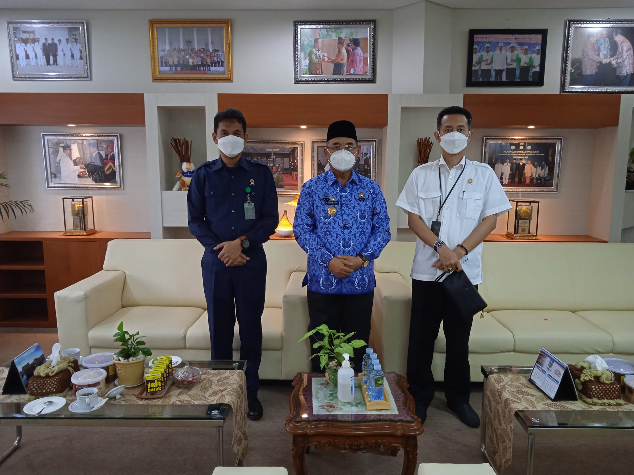 Bupati HSS menyambut kunjungan dari Pengadilan Negeri Kandangan