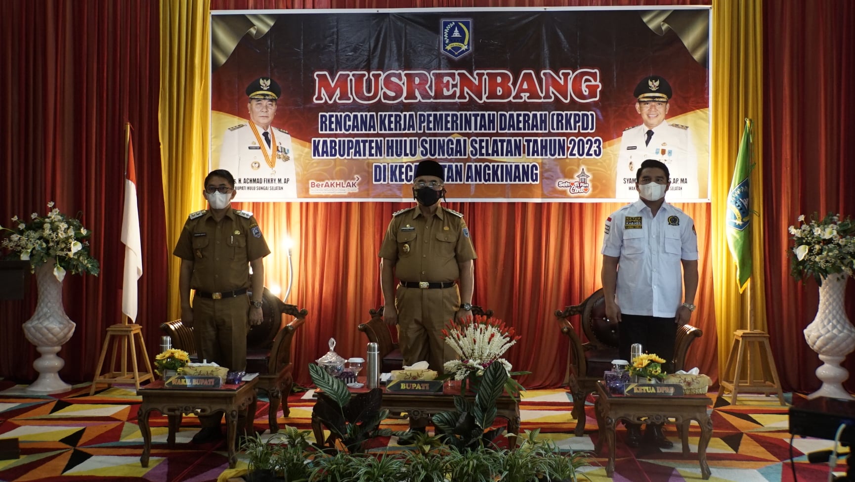 Musyawarah Rencana Pembangunan (Musrenbang) Rencana Kerja Pembangunan Daerah (RKPD) Tahun 2023 kali ini digelar di Kecamatan Angkinang yang dibuka secara resmi oleh Bupati Hulu Sungai Selatan