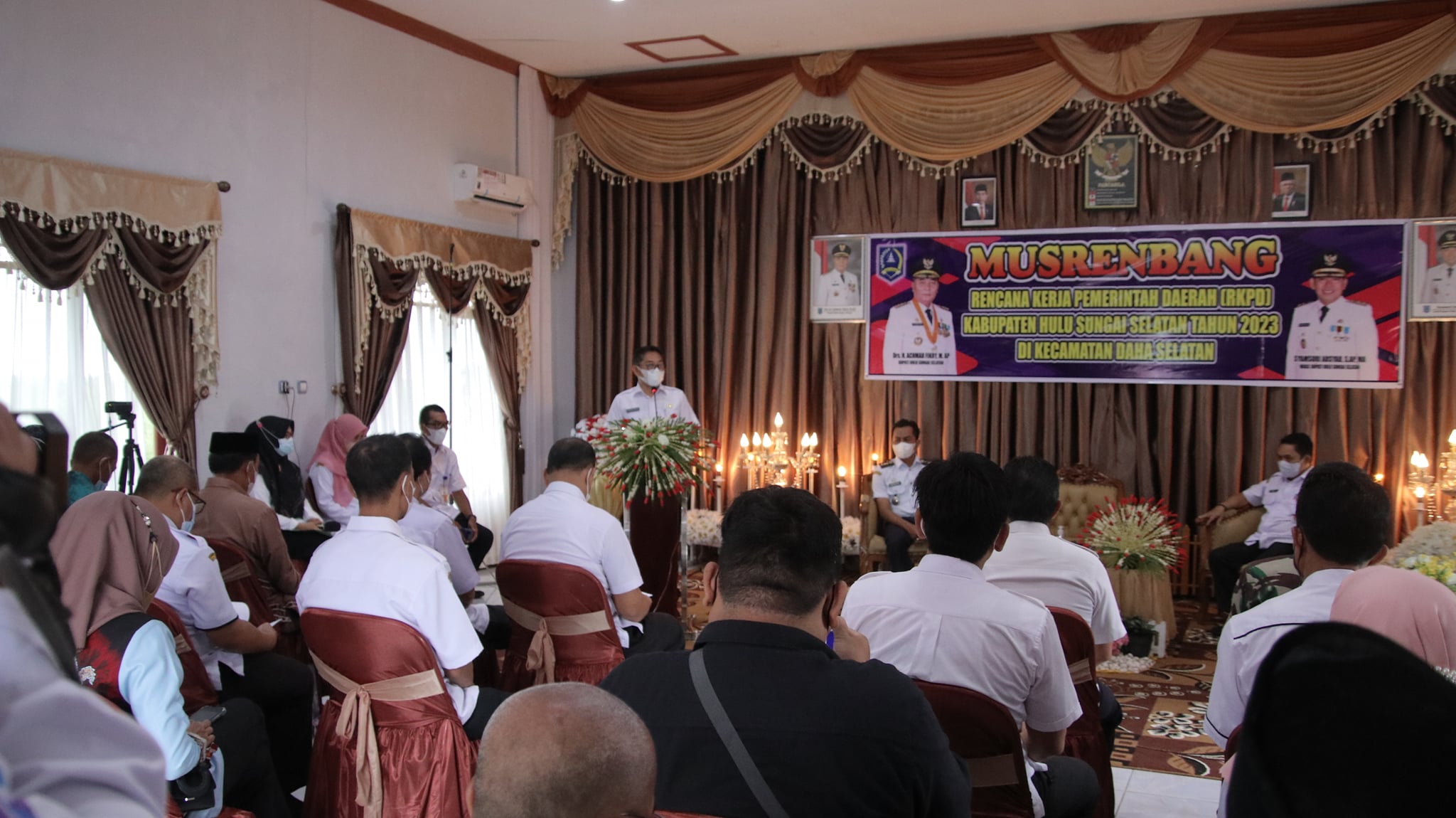 Wakil Bupati Hulu Sungai Selatan membuka secara resmi Musyawarah Perencanaan Pembangunan Rencana Kerja Pembangunan Daerah (RKPD) Kab HSS tahun 2023 tingkat Kecamatan Daha Selatan