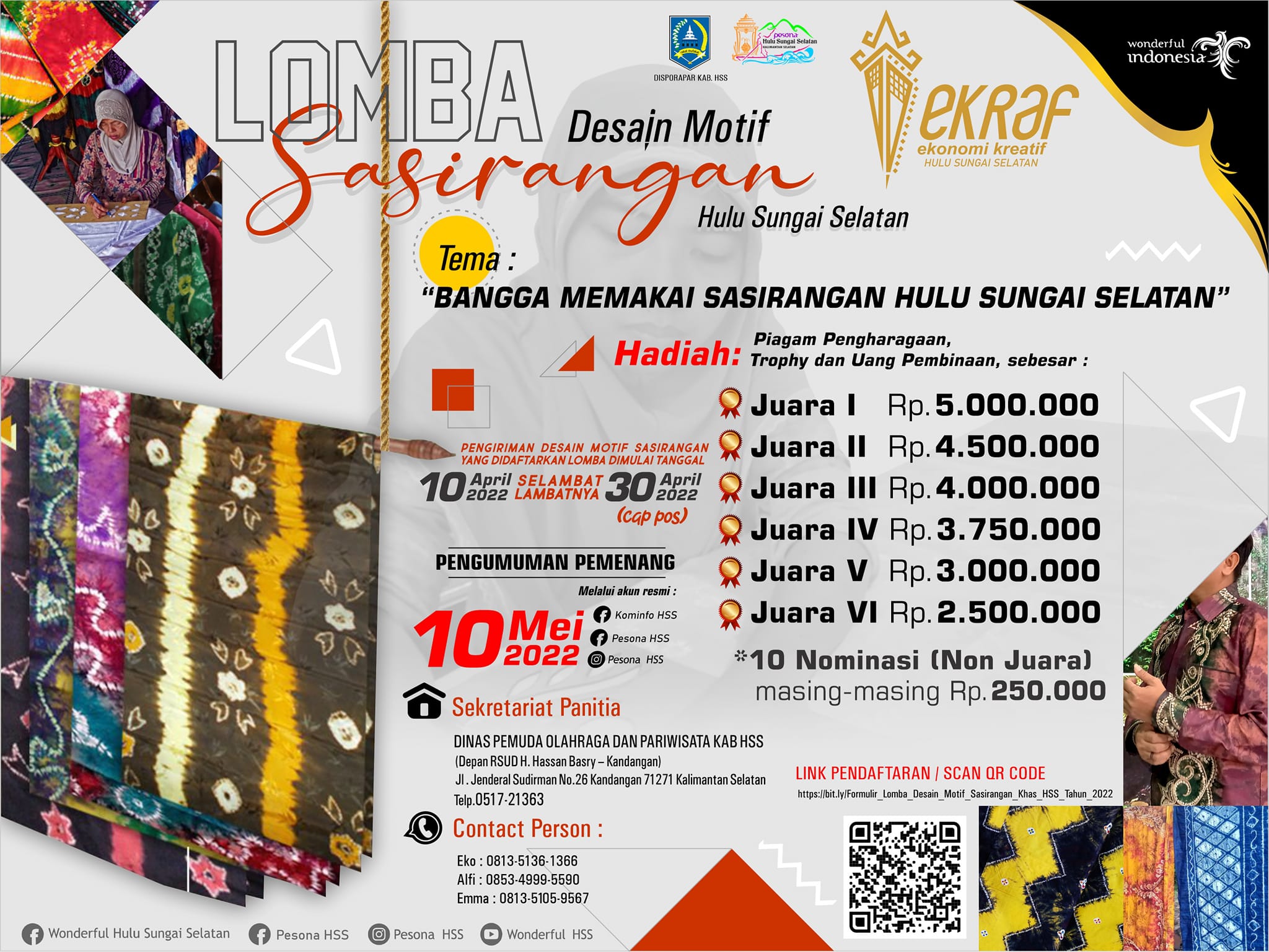 Lomba desain motif Sasirangan
