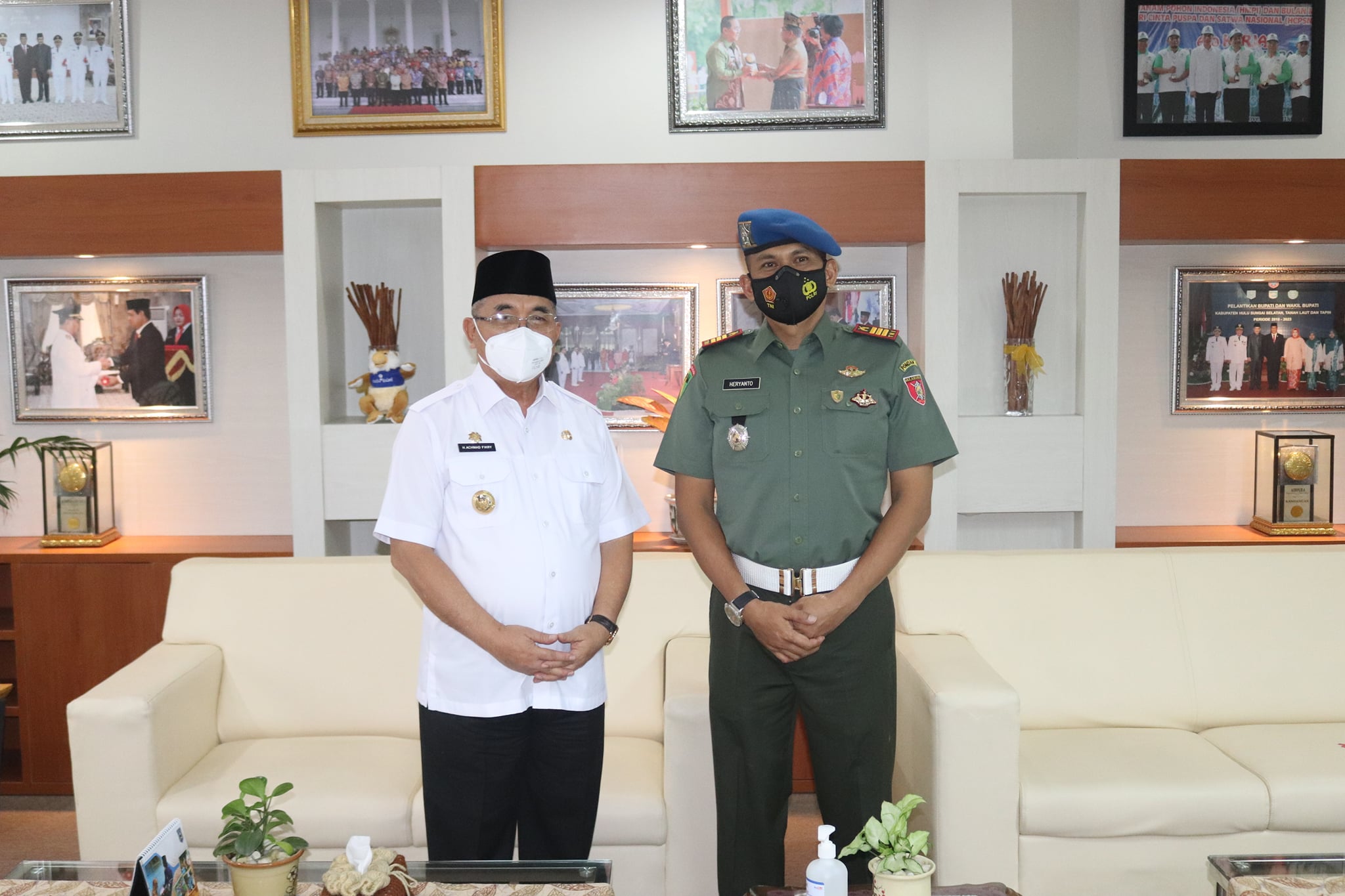 BUPATI TERIMA SILATURRAHMI DANSUBDENPOM VI/2-1 KANDANGAN