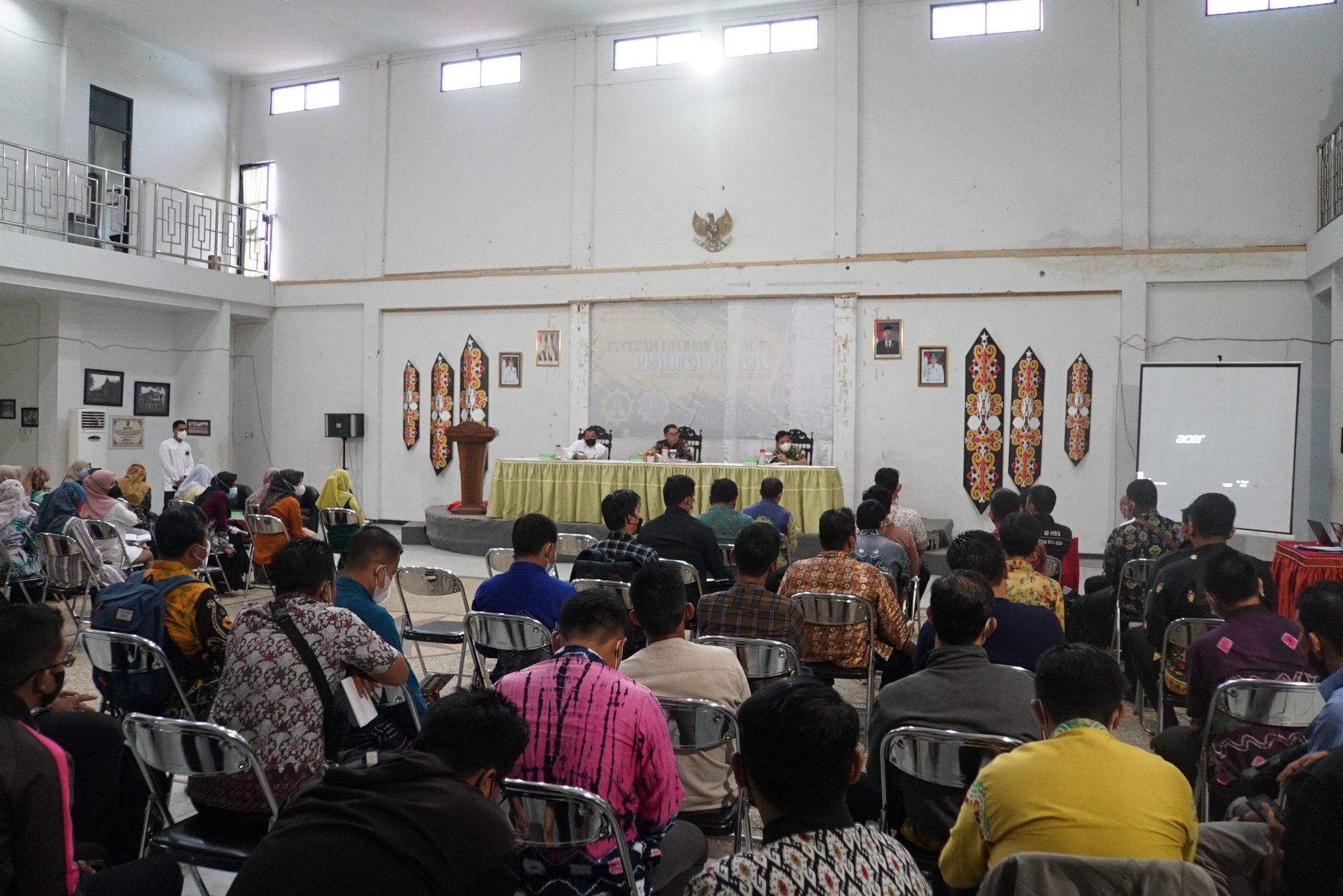 WAKIL BUPATI HSS MEMBERI ARAHAN PADA TECHNICAL MEETING JAMBORE CABANG XI KWARTIR CABANG HSS