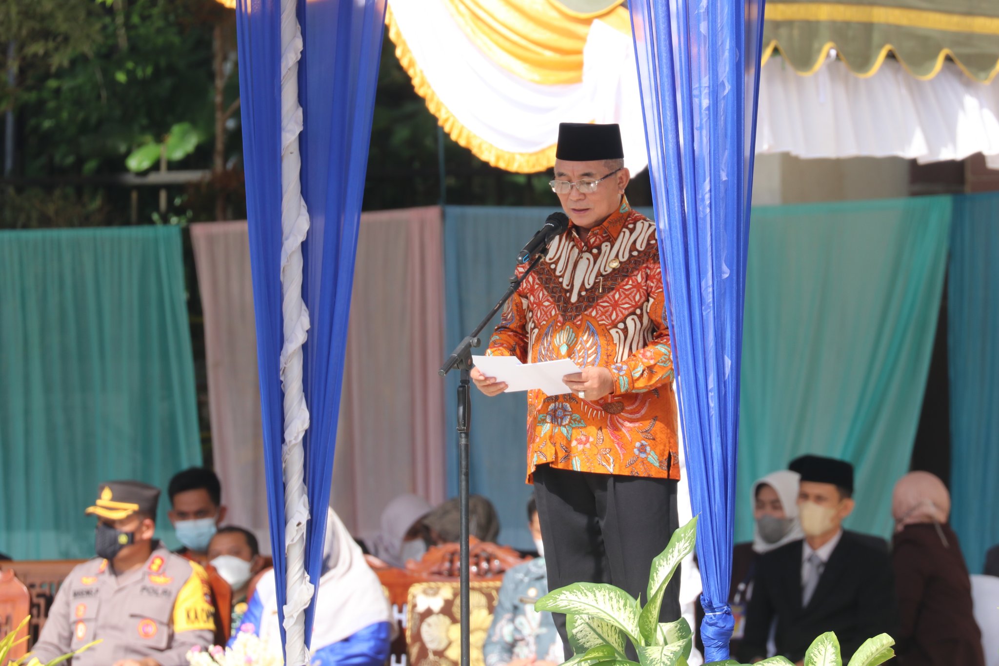 Untuk Pertama Kalinya, Disdikbud Kab. HSS Gelar Pengukuhan Peserta Didik SMP Negeri dan Swasta se-Kabupaten Hulu Sungai Selatan