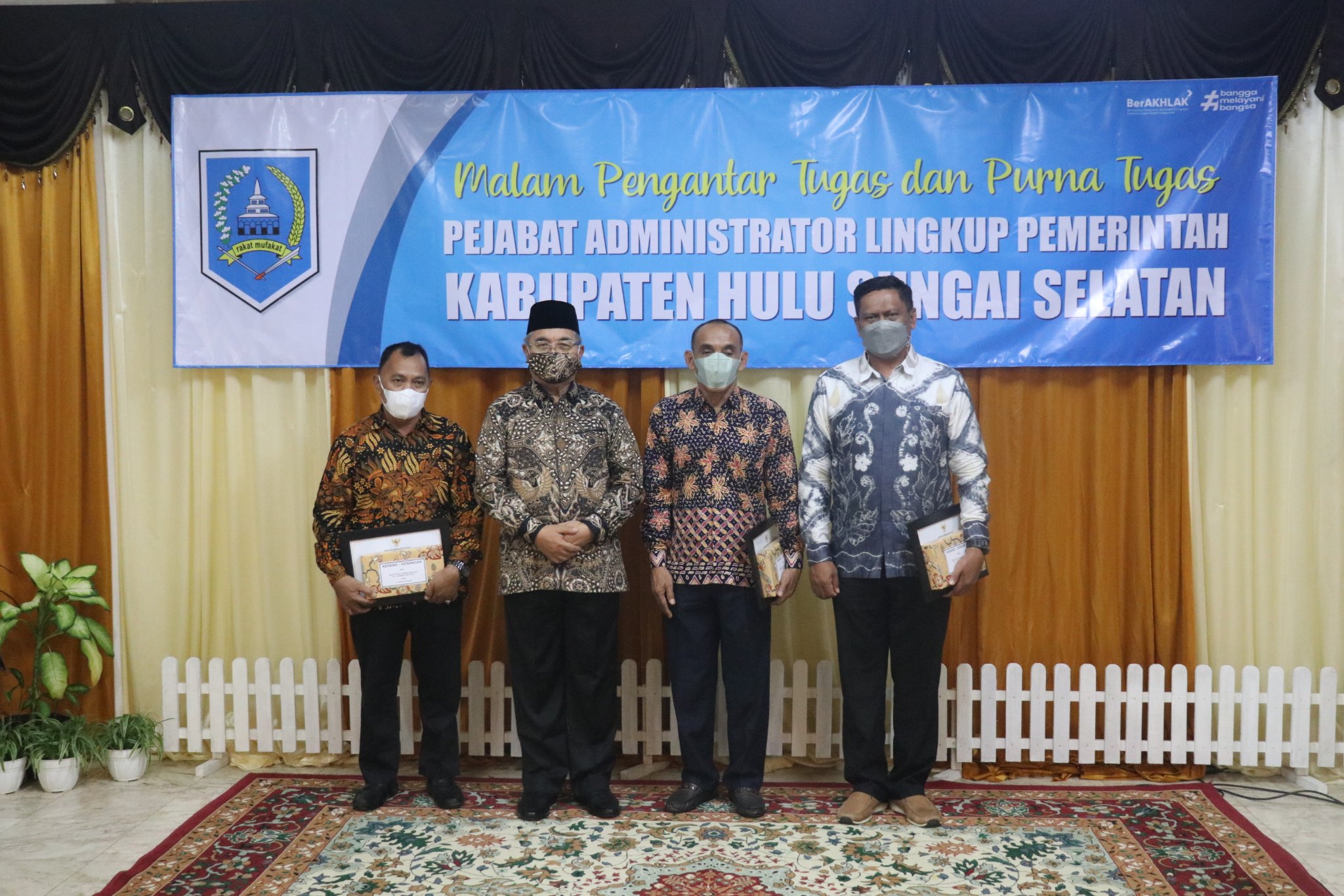 PEMKAB HSS GELAR MALAM PENGANTAR TUGAS & PURNA TUGAS PEJABAT ADMINISTRATOR LINGKUP PEMKAB HSS