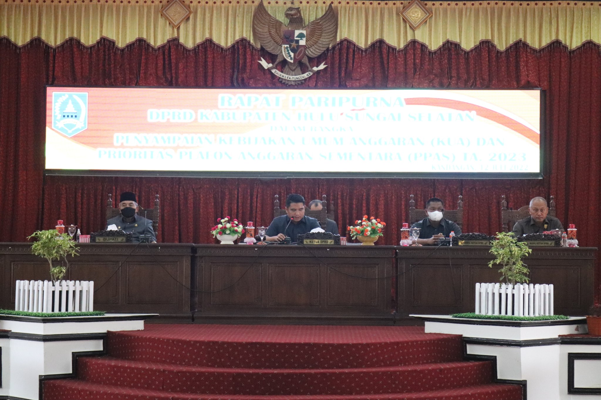 Bupati HSS Sampaikan KUA dan PPAS TA. 2023