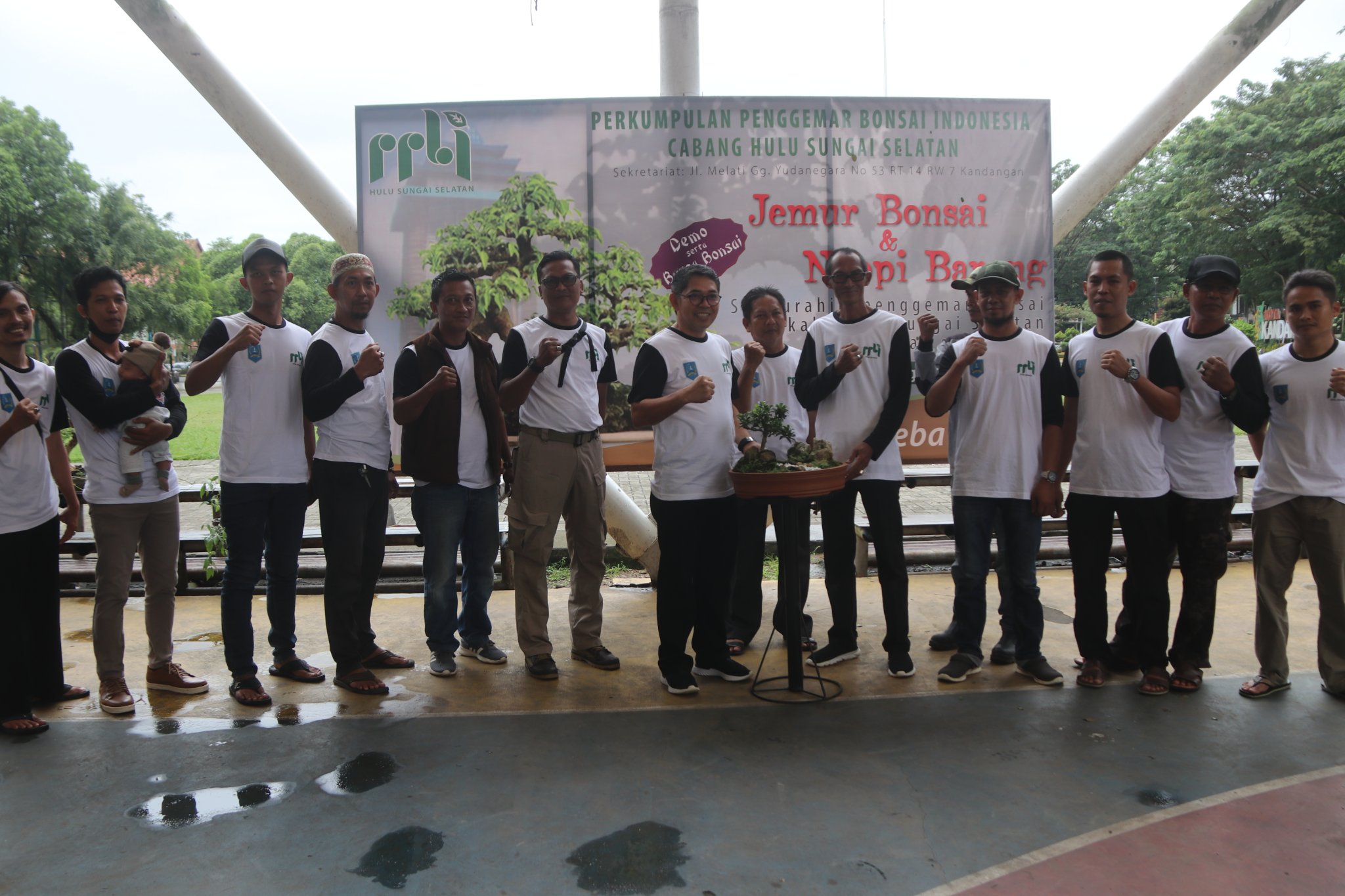 Wakil Bupati HSS Hadiri Perkumpulan Penggemar Bonsai Indonesia Cabang HSS
