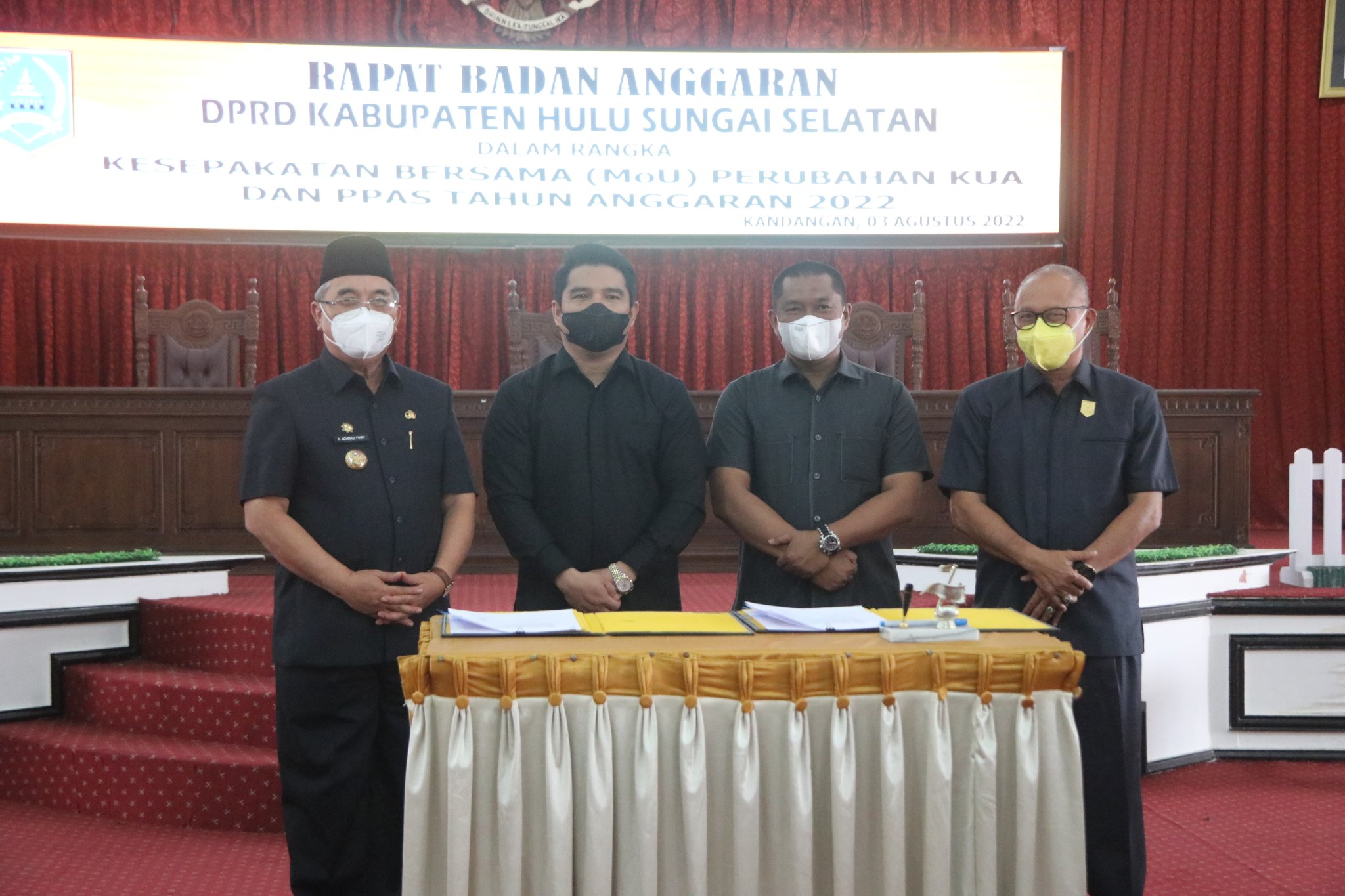 MoU KUA PPAS Ditandatangani Bupati HSS dan Pimpinan DPRD