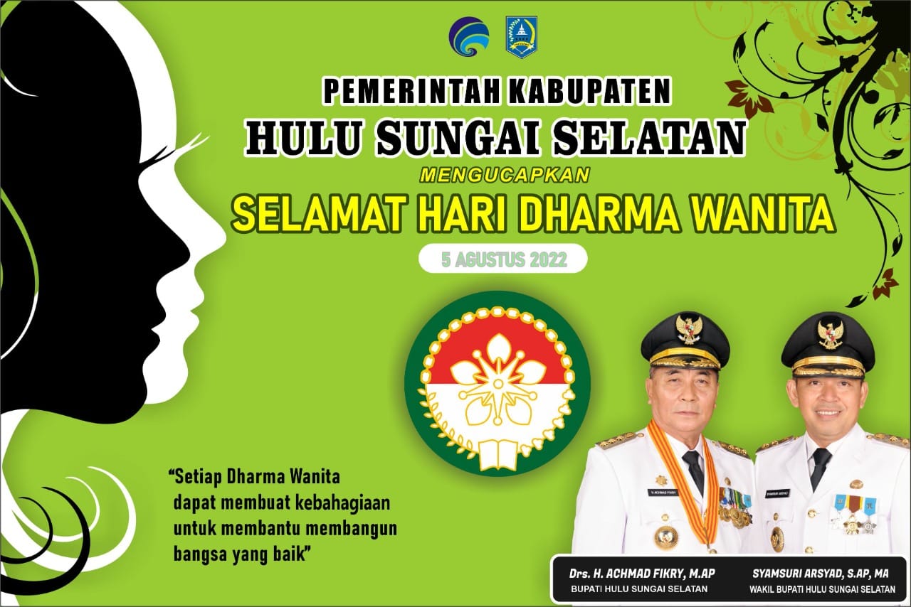 Pemkab HSS Mengucapkan Selamat Hari Dharma Wanita 5 Agustus 2022