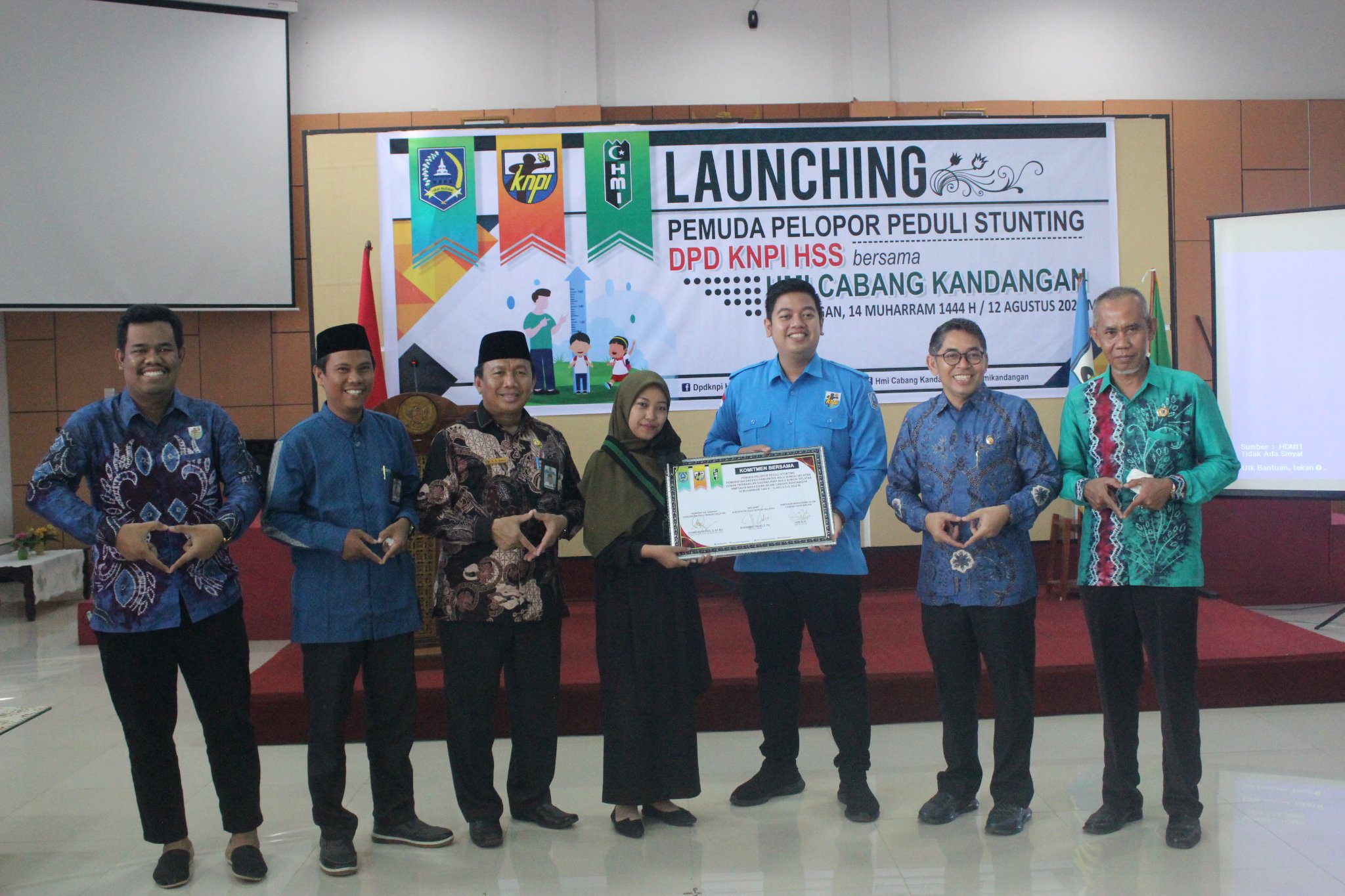 Wabup HSS Launching Pemuda Pelopor Peduli Stunting