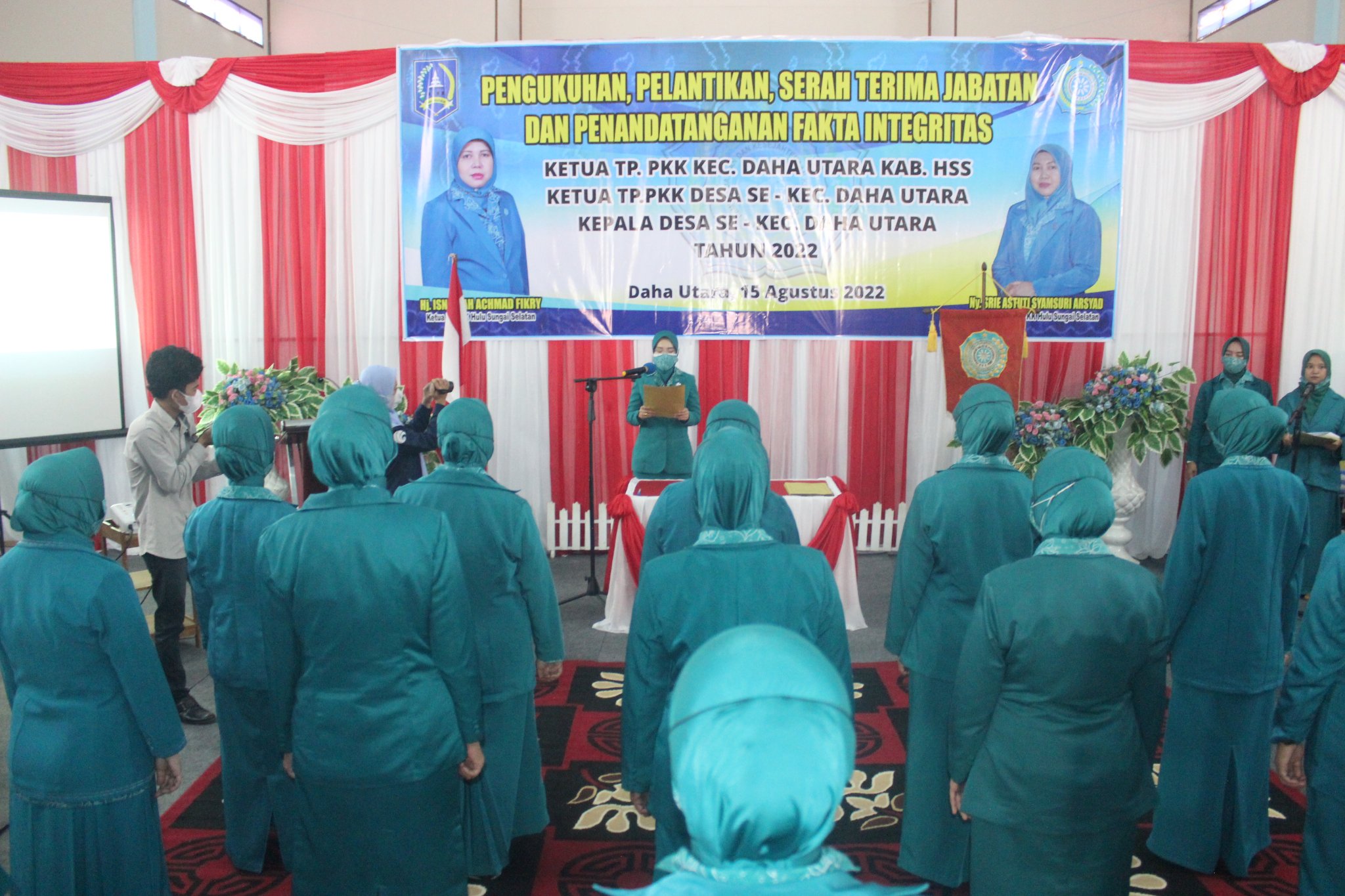 Pelantikan Ketua TP. PKK Desa Kecamatan Daha Utara Tahun 2022