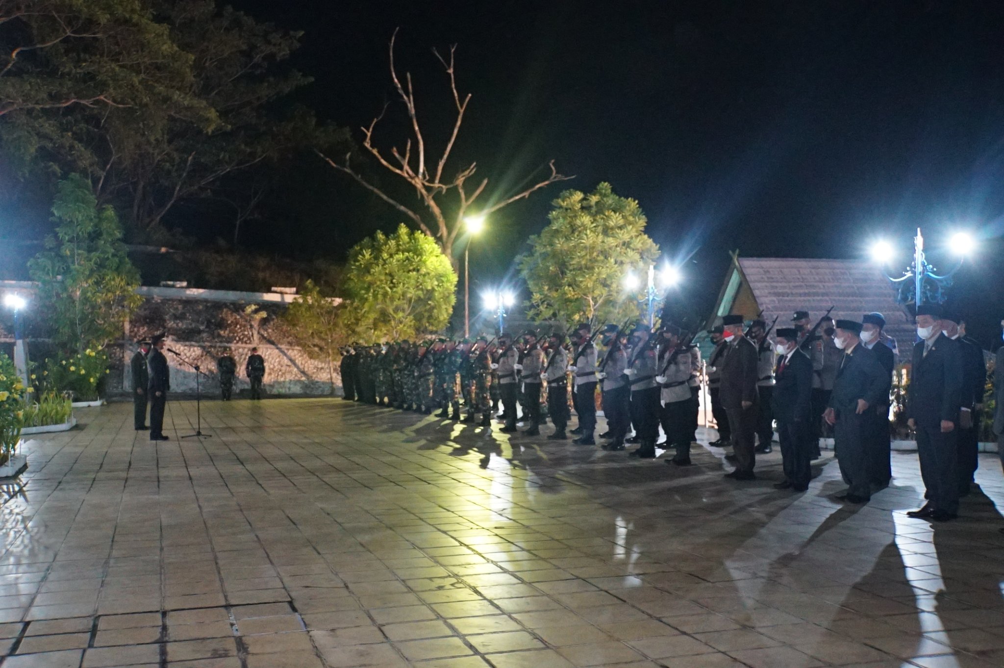 Wabup HSS Menghadiri Apel Kehormatan Di Makam Pahlawan Pusara Bakti