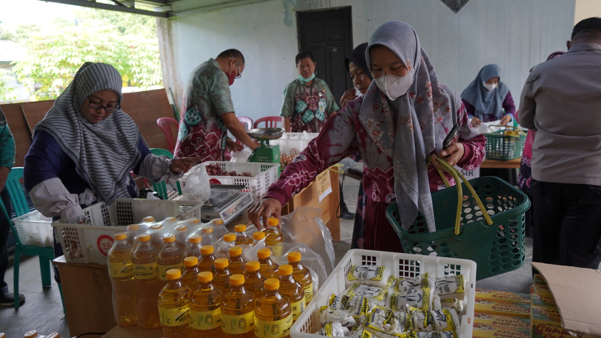 GELAR PANGAN MURAH TTI DI DESA BAKARUNG KECAMATAN ANGKINANG