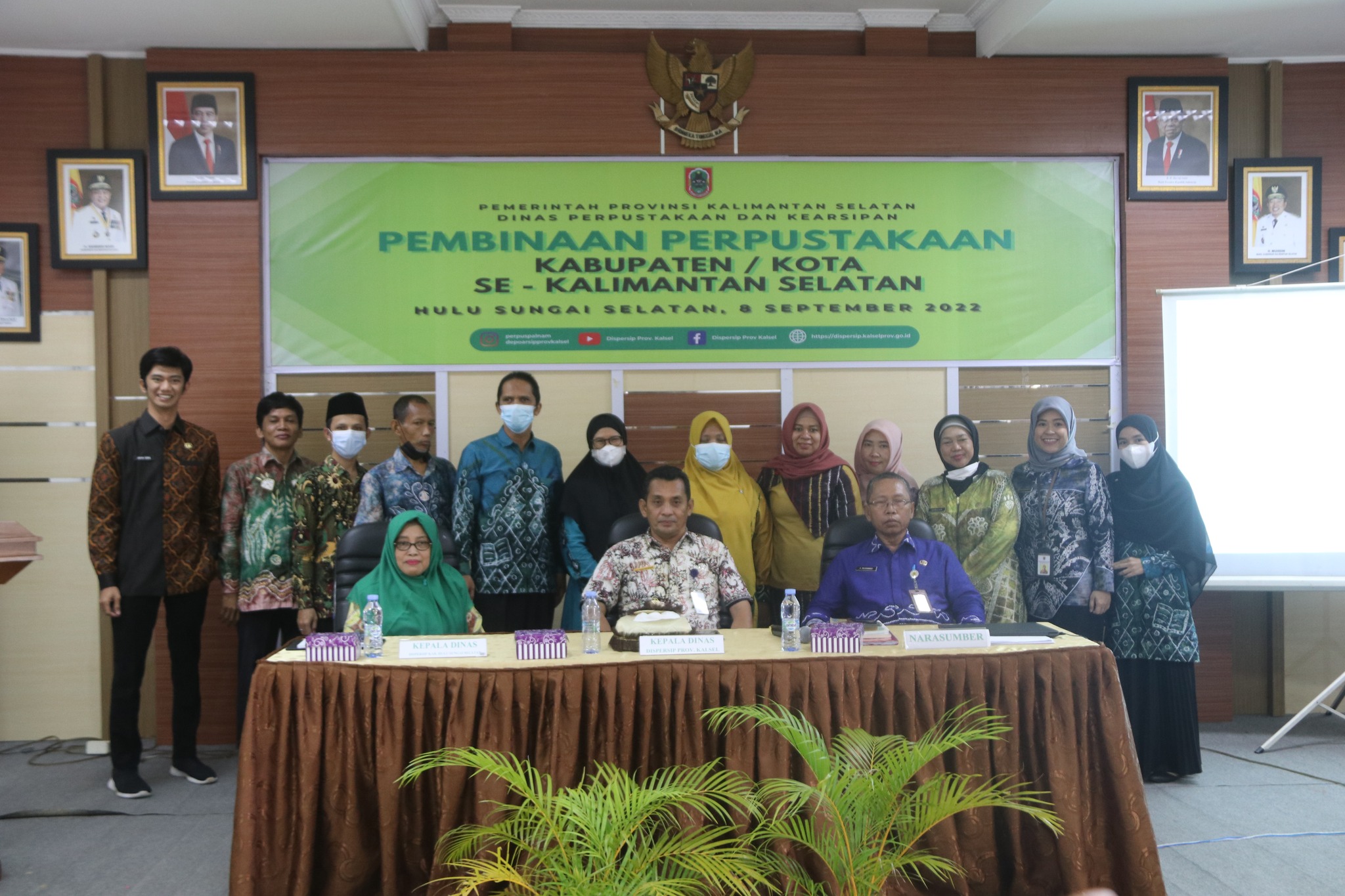 DISPERSIP PROV. KALSEL BEKERJASAMA DENGAN DISPERSIP KAB. HSS MENGGELAR KEGIATAN PEMBINAAN PERPUSTAKAAN KABUPATEN/KOTA SE – KALSEL TAHUN 2022