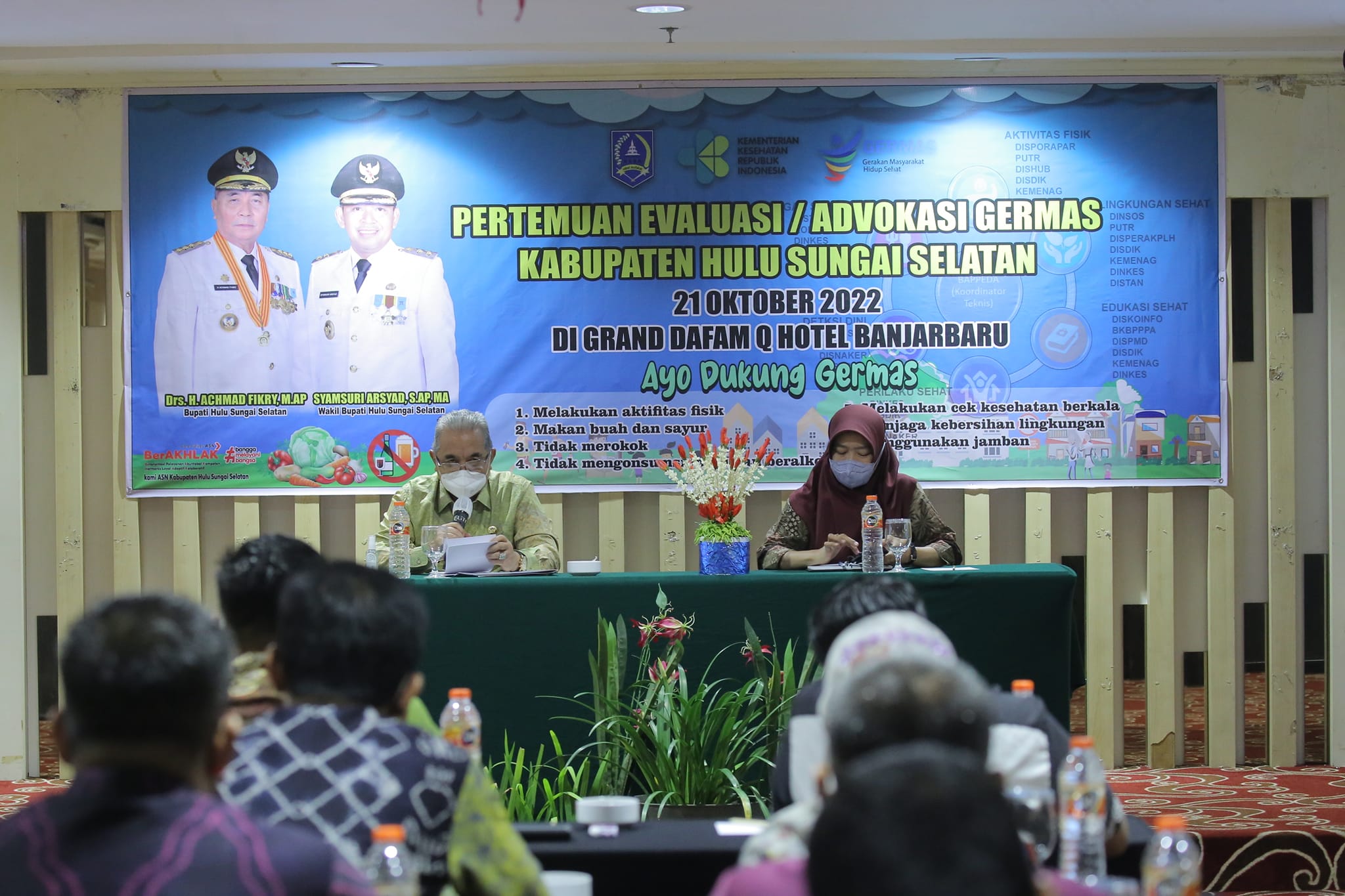 DEMI TINGKATKAN POLA HIDUP SEHAT, PEMKAB HSS GELAR PERTEMUAN FORUM GERMAS