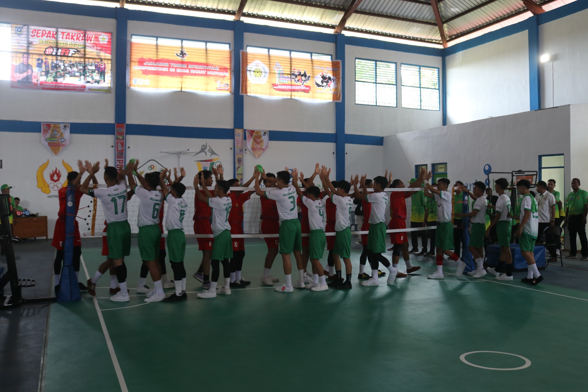 Bupati HSS Dan Wabup HSS Saksikan Final Sepak Takraw Regu Putra