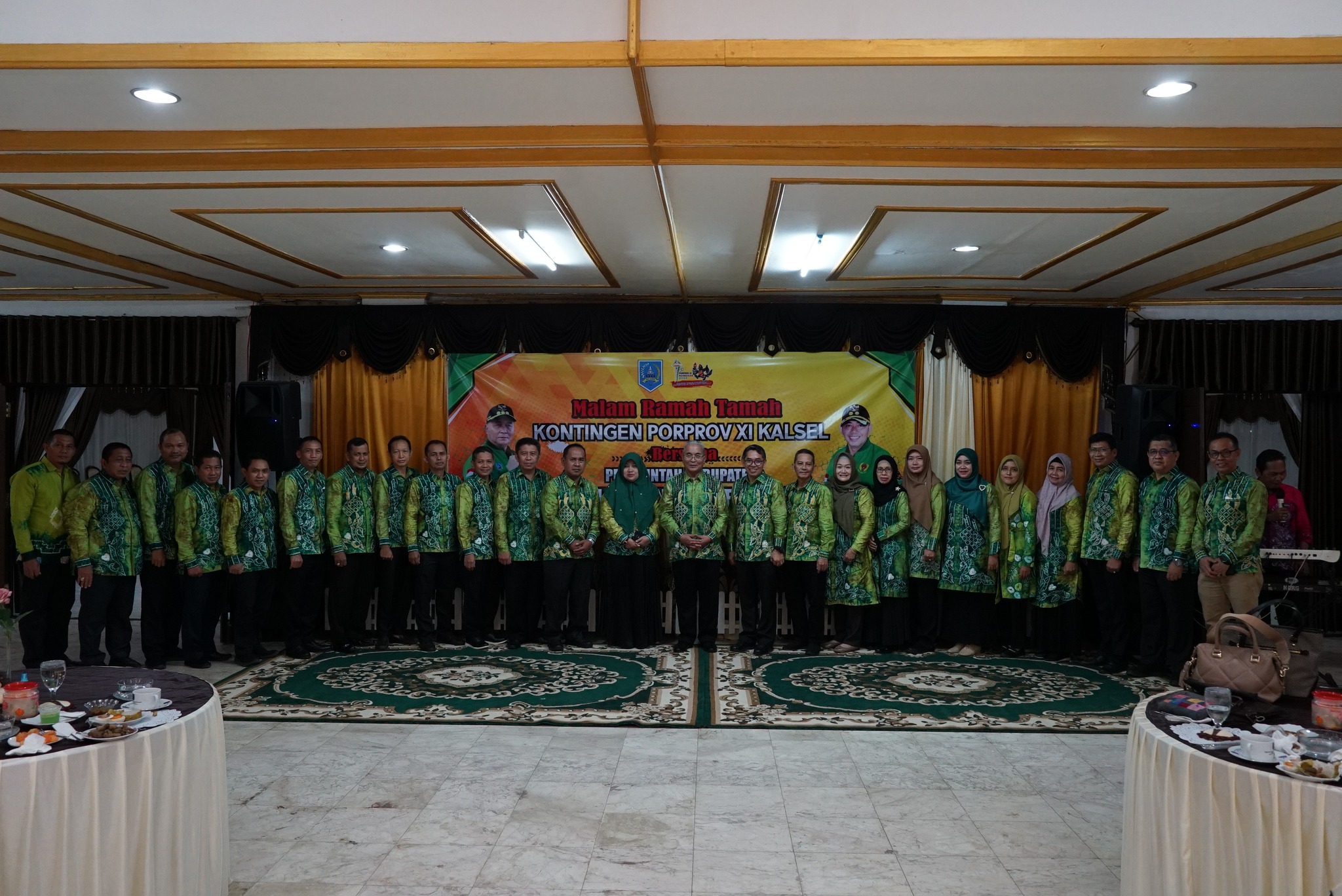 “UNTUK LEBIH MEMPERERAT TALI SILATURAHMI, PEMKAB HSS GELAR RAMAH TAMAH DENGAN PARA KONTIGEN PORPROV XI KALSEL”