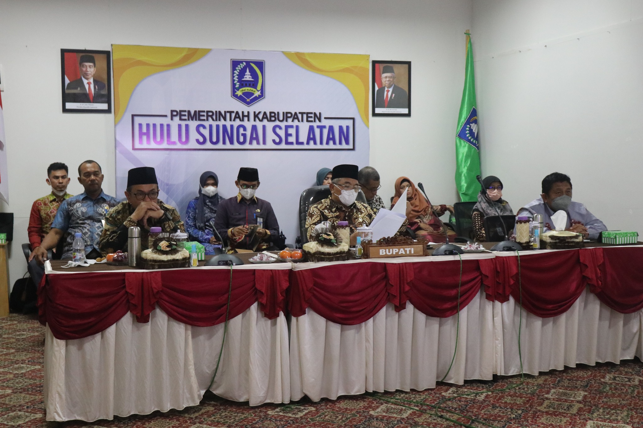 Pemkab HSS Ikuti Puncak Peringatan Hakordia 2022 Secara Virtual