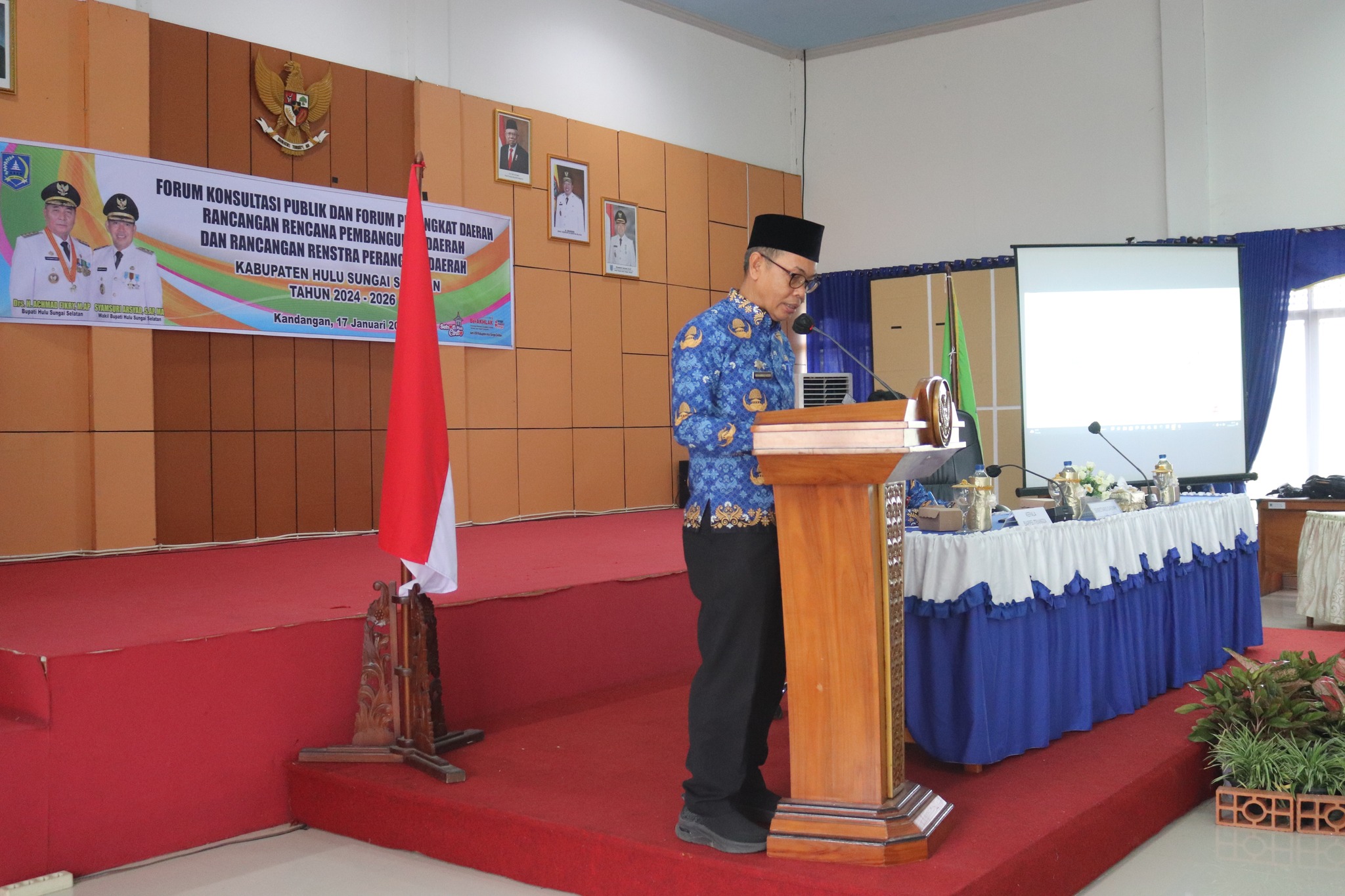 SEKDA KAB. HSS BUKA FORUM KONSULTASI PUBLIK DAN FORUM PERANGKAT DAERAH KAB. HSS