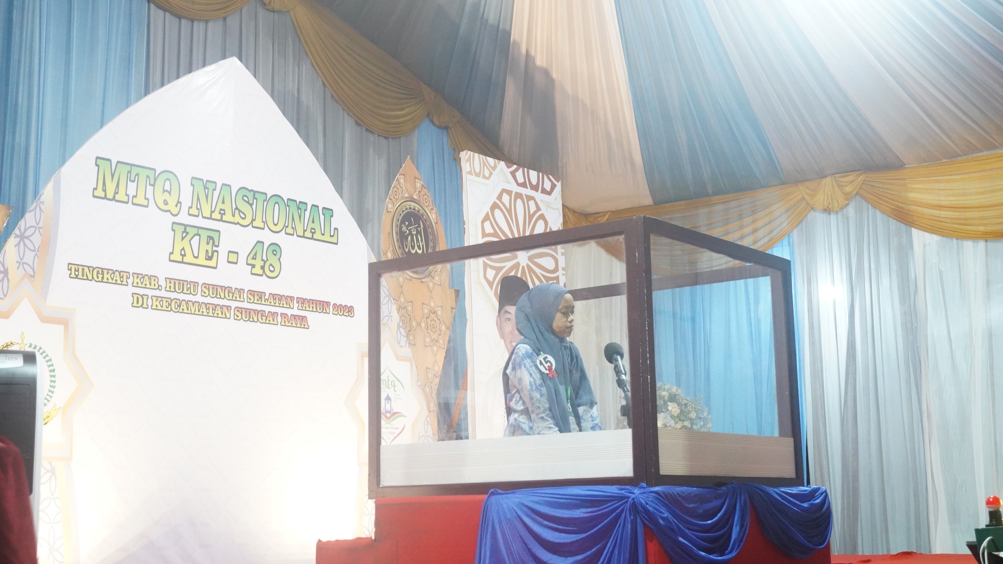 BUPATI HSS SAKSIKAN PELAKSANAAN MTQ KE-48 DI SUNGAI RAYA