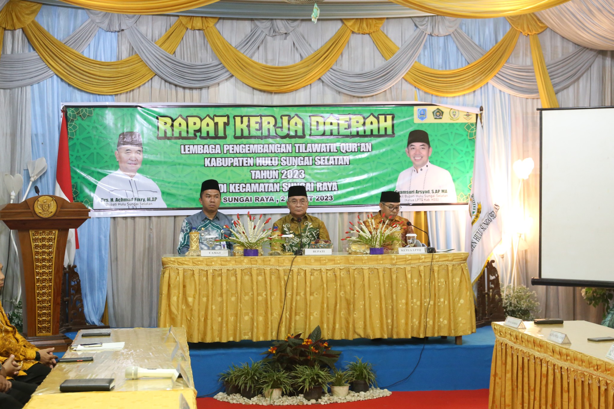 BUKA SECARA RESMI RAKERDA LPTQ TAHUN 2023, BUPATI HSS: PENGEMBANGAN DAN KECINTAAN TERHADAP AL QUR’AN ADALAH TANGGUNG JAWAB KITA BERSAMA.