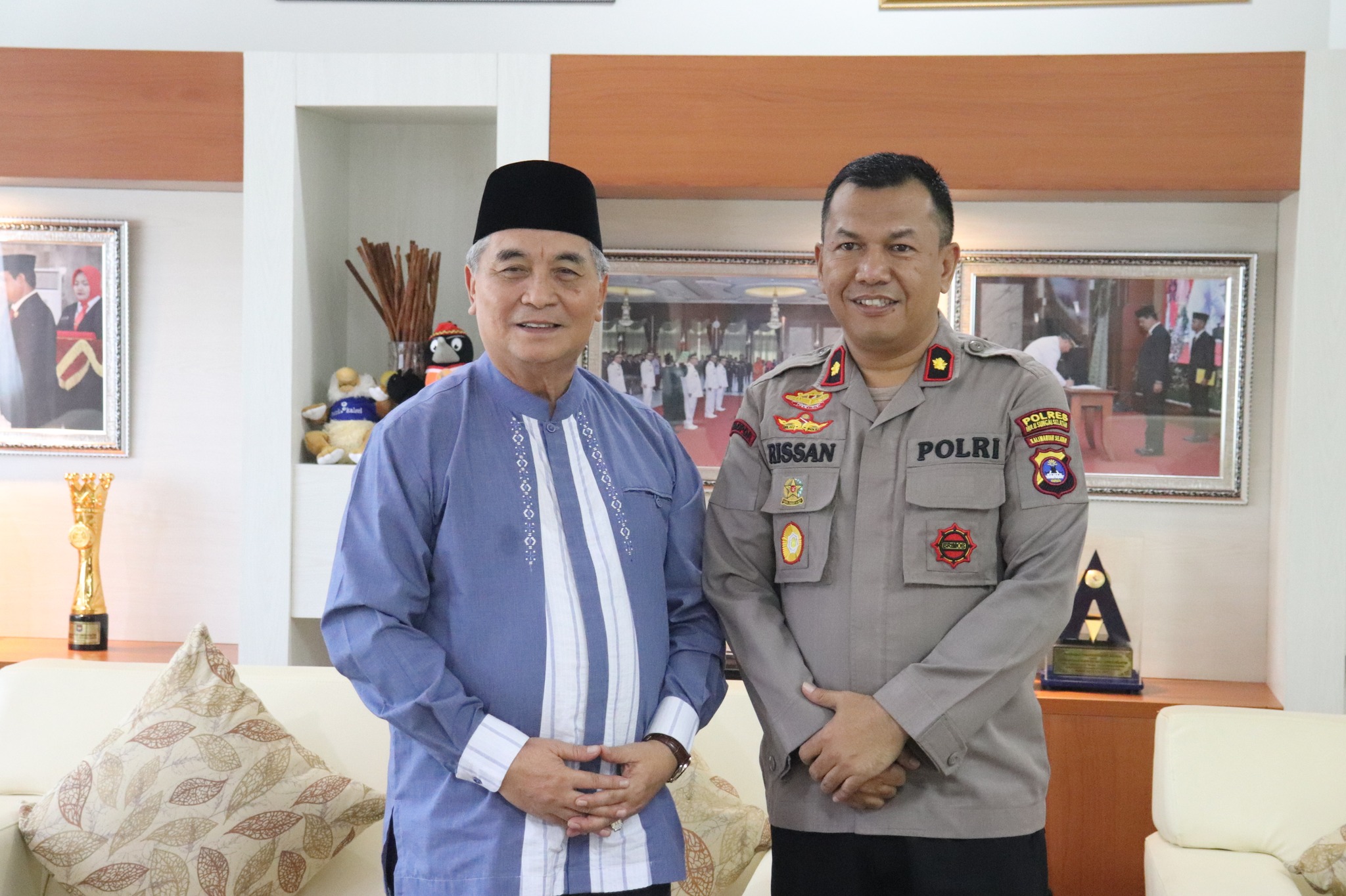 WAKAPOLRES HSS PAMIT PINDAH TUGAS, TEMUI BUPATI