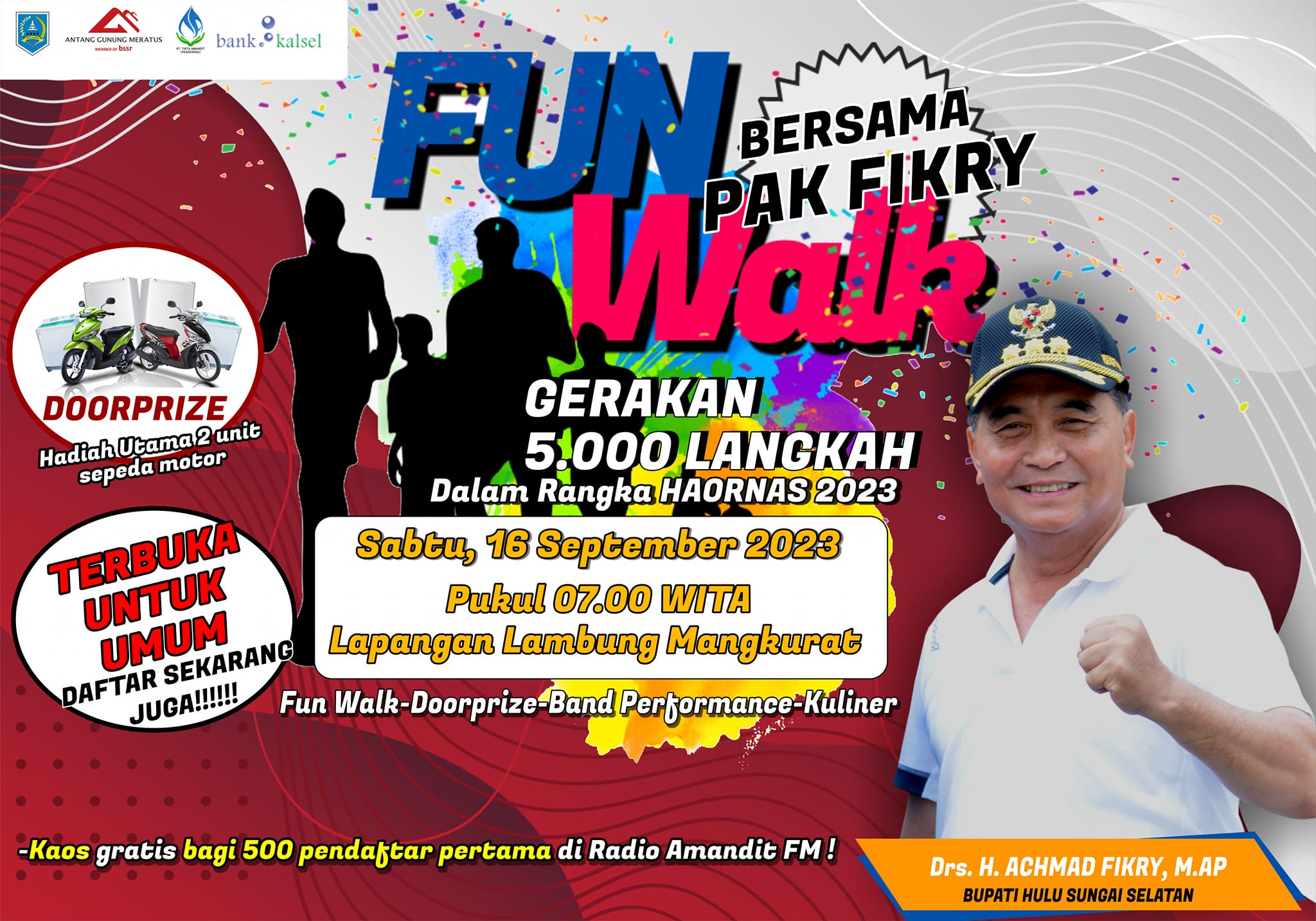 FUN WALK BERSAMA PAK FIKRY GERAKAN 5.000 LANGKAH DALAM RANGKA HAORNAS 2023