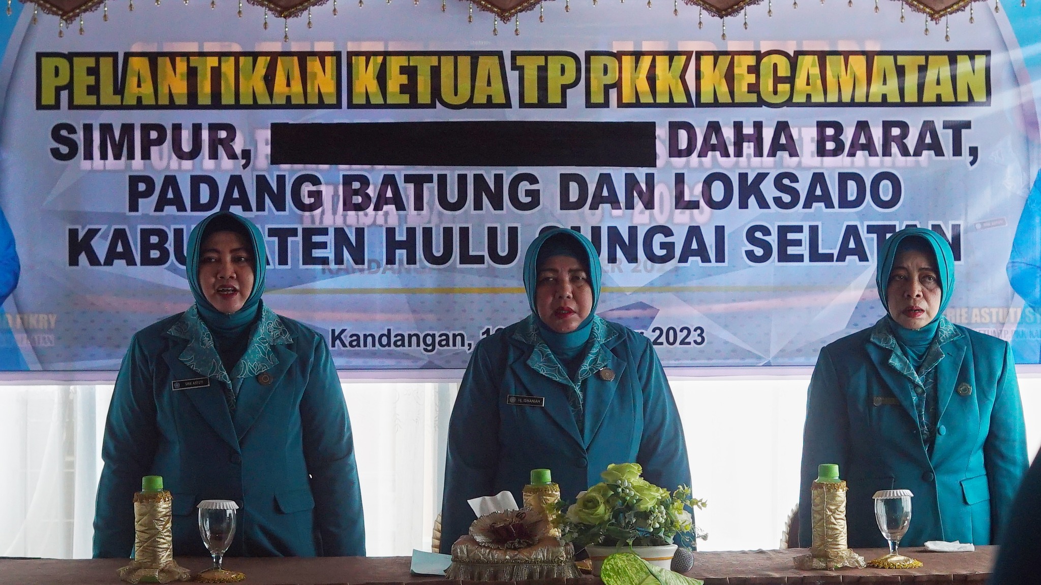 PELANTIKAN KETUA TP PKK 4 KECAMATAN DAN SERTIJAB KETUA TP PKK KAB HSS