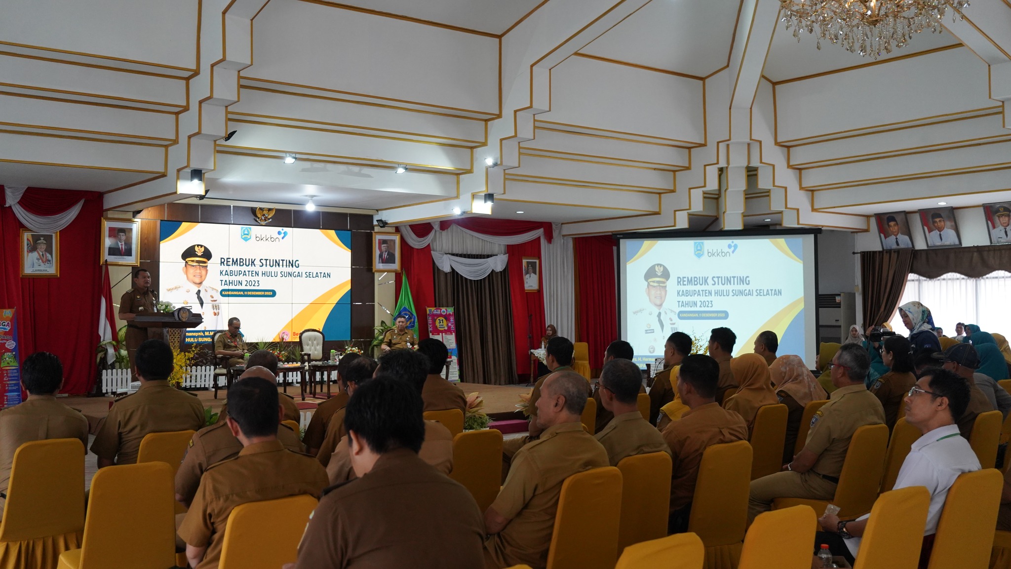 UPAYA PENGUATAN PENURUNAN STUNTING, PEMKAB HSS GELAR REMBUK STUNTING