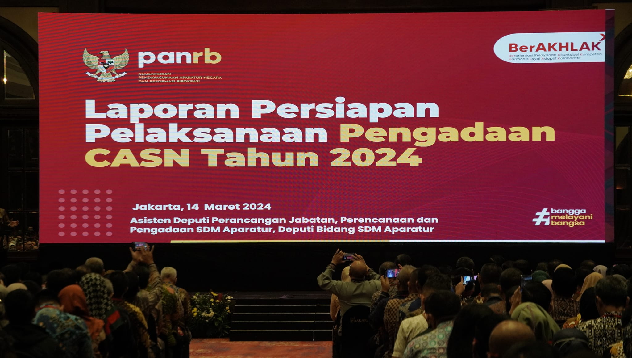 PJ BUPATI HSS IKUTI RAKORNAS PENGADAAN ASN TA 2024 DENGAN KEMENPANRB