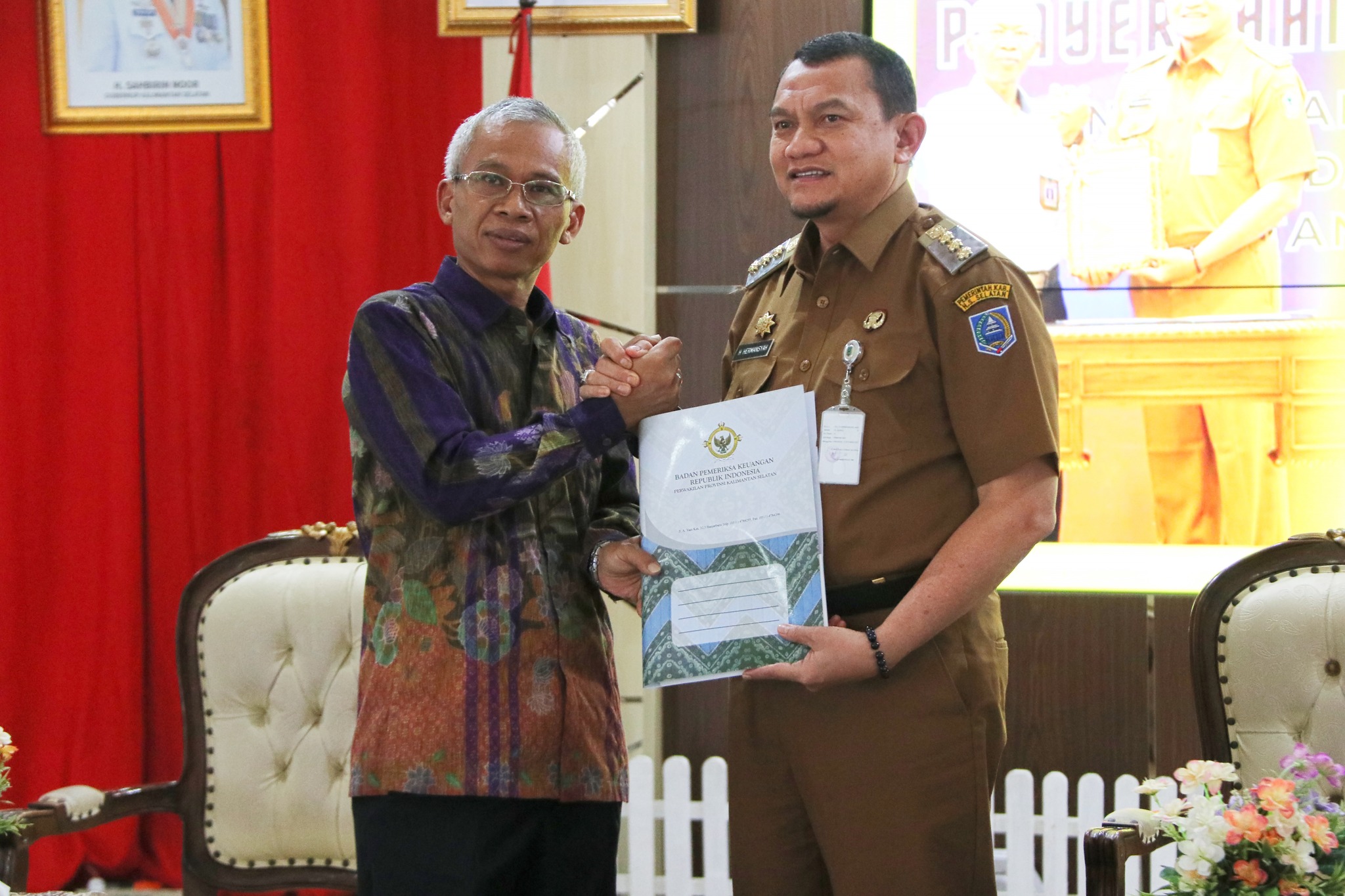 PJ BUPATI H. HERMANSYAH HADIRI SUPERVISI DAN EXIT MEETING PEMERIKSAAN RINCI OLEH BPK RI PROVINSI KALSEL