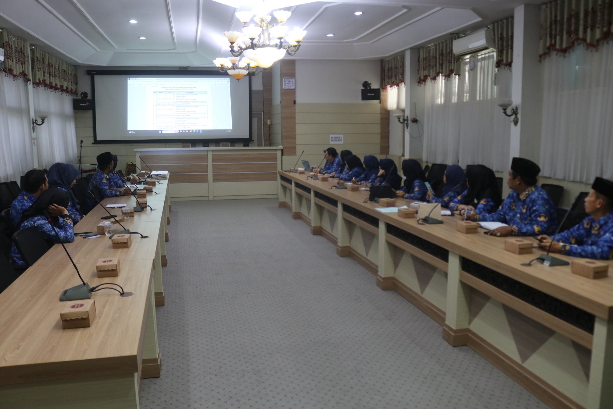 BKPSDM KAB. HSS GELAR RAPAT PERSIAPAN PELAKSANAAN SKD CPNS TAHUN 2024