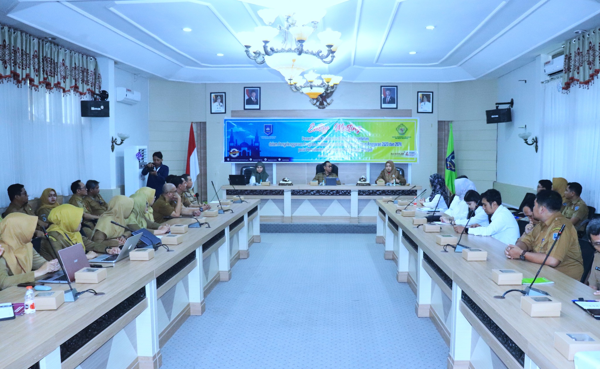 BUKA ENTRY MEETING, SEKDA HARAPKAN PD BANTU PEMERIKSAAN RINCI BPKRI AGAR BERJALAN LANCAR