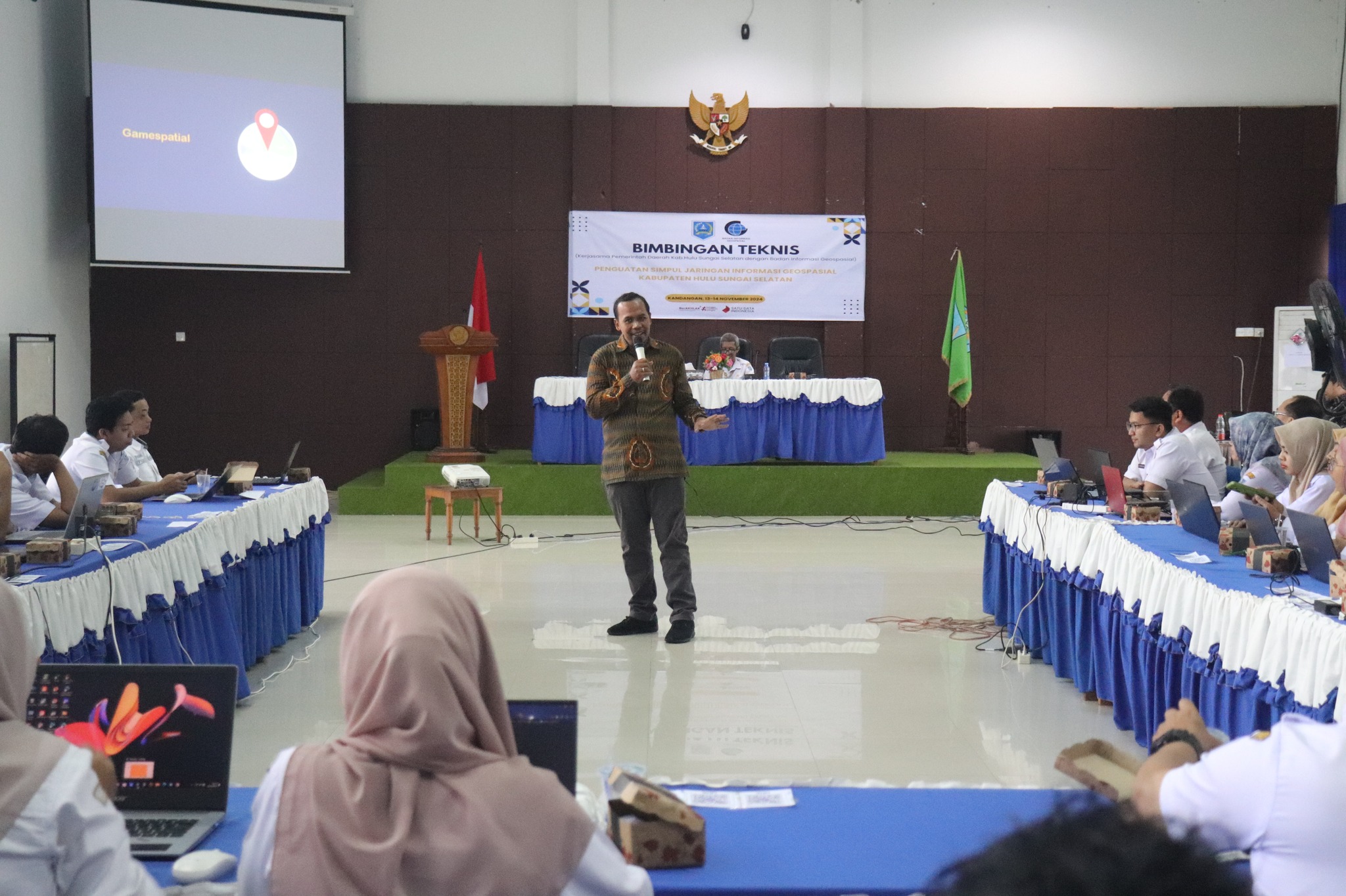 DUKUNG PEMBANGUNAN DAERAH, BAPPELITBANGDA KAB HSS ADAKAN DIKLAT INFORMASI GEOSPASIAL