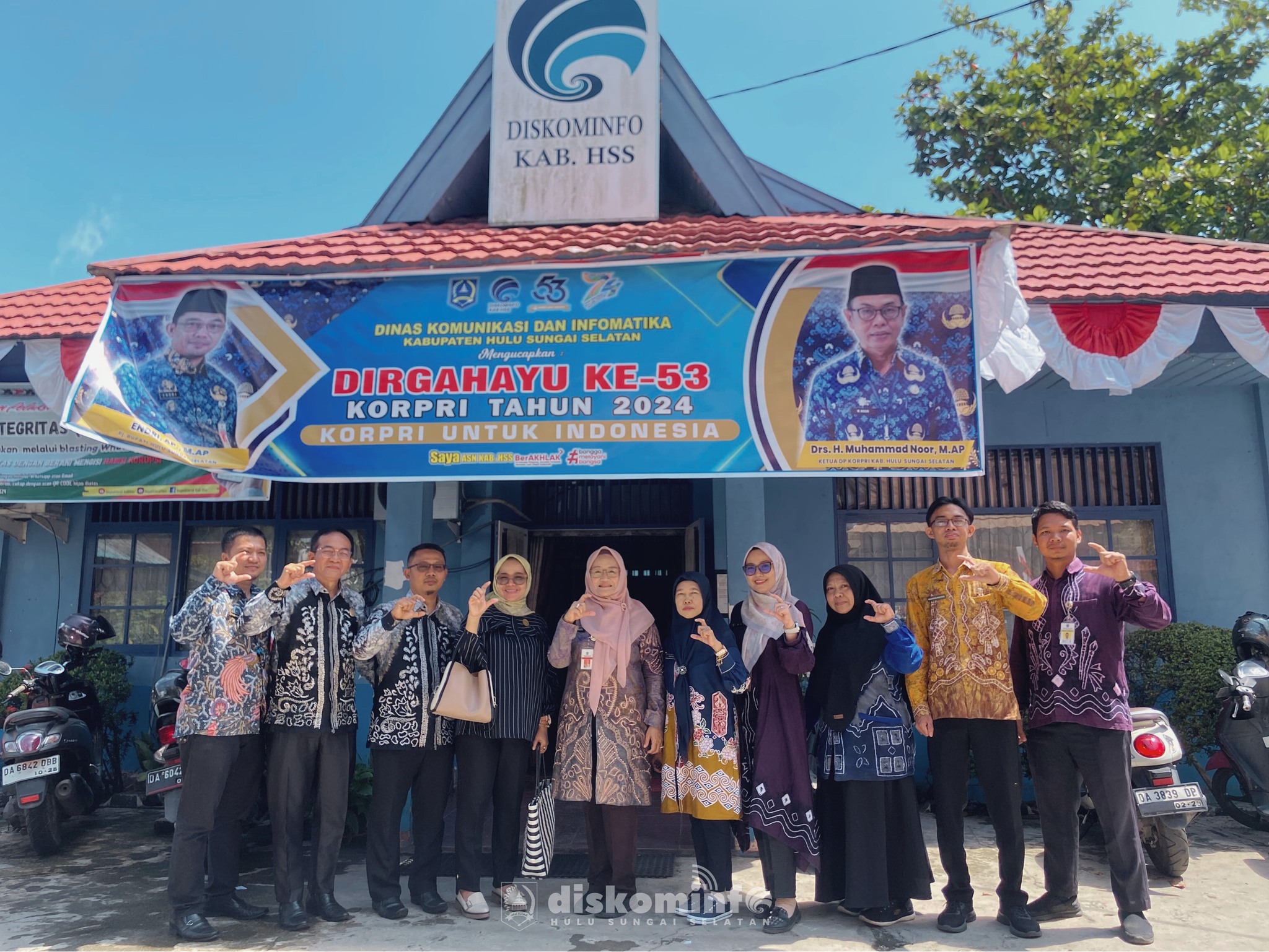 DISKOMINFO HSS TEGASKAN KOMITMEN TINGKATKAN KUALITAS INFORMASI PUBLIK, SAMBUT VISITASI TIM MONEV KOMISI INFORMASI PROVINSI KALIMANTAN SELATAN