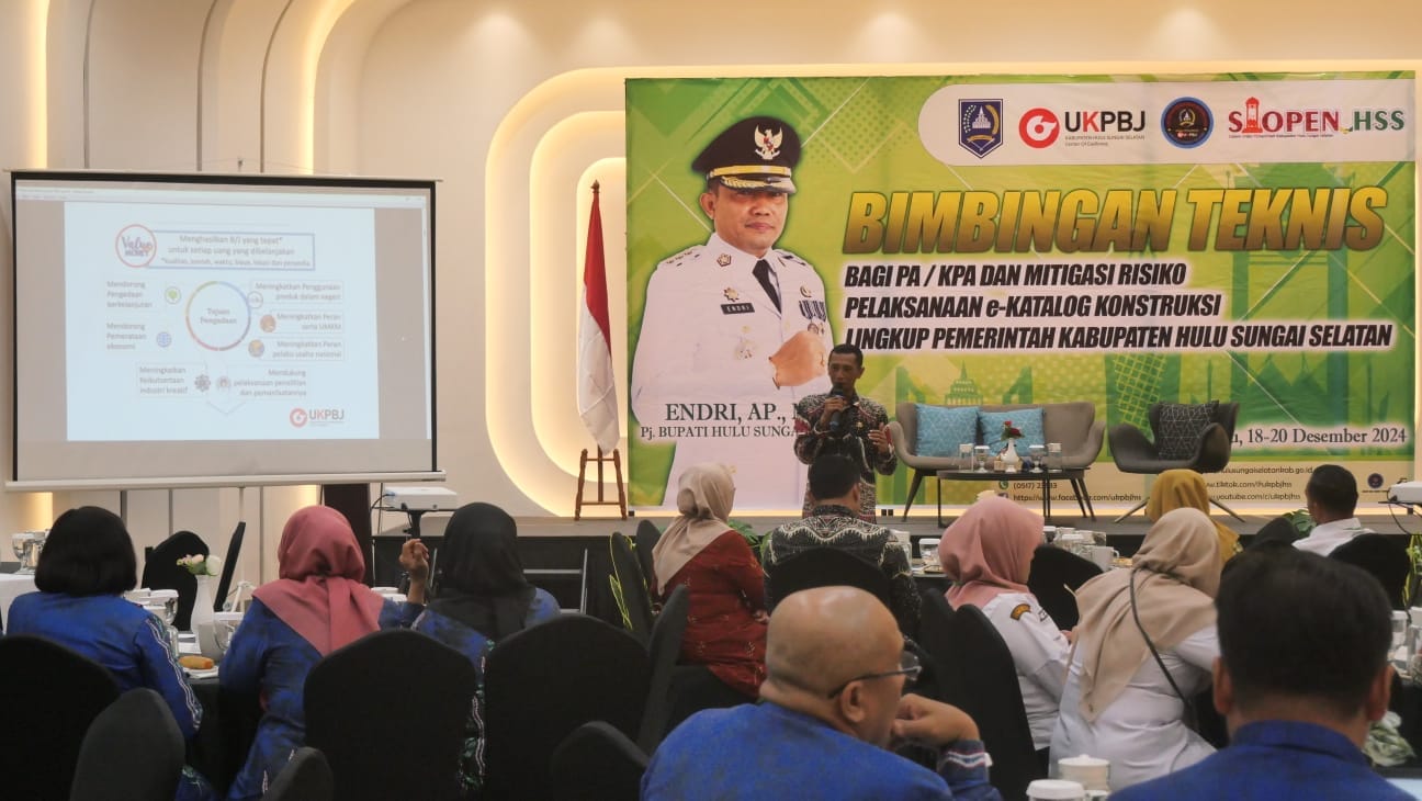 WUJUDKAN PEMERINTAHAN YANG BERSIH DAN TRANSPARAN, PEMKAB HSS GELAR BIMTEK BAGI PA/KPA
