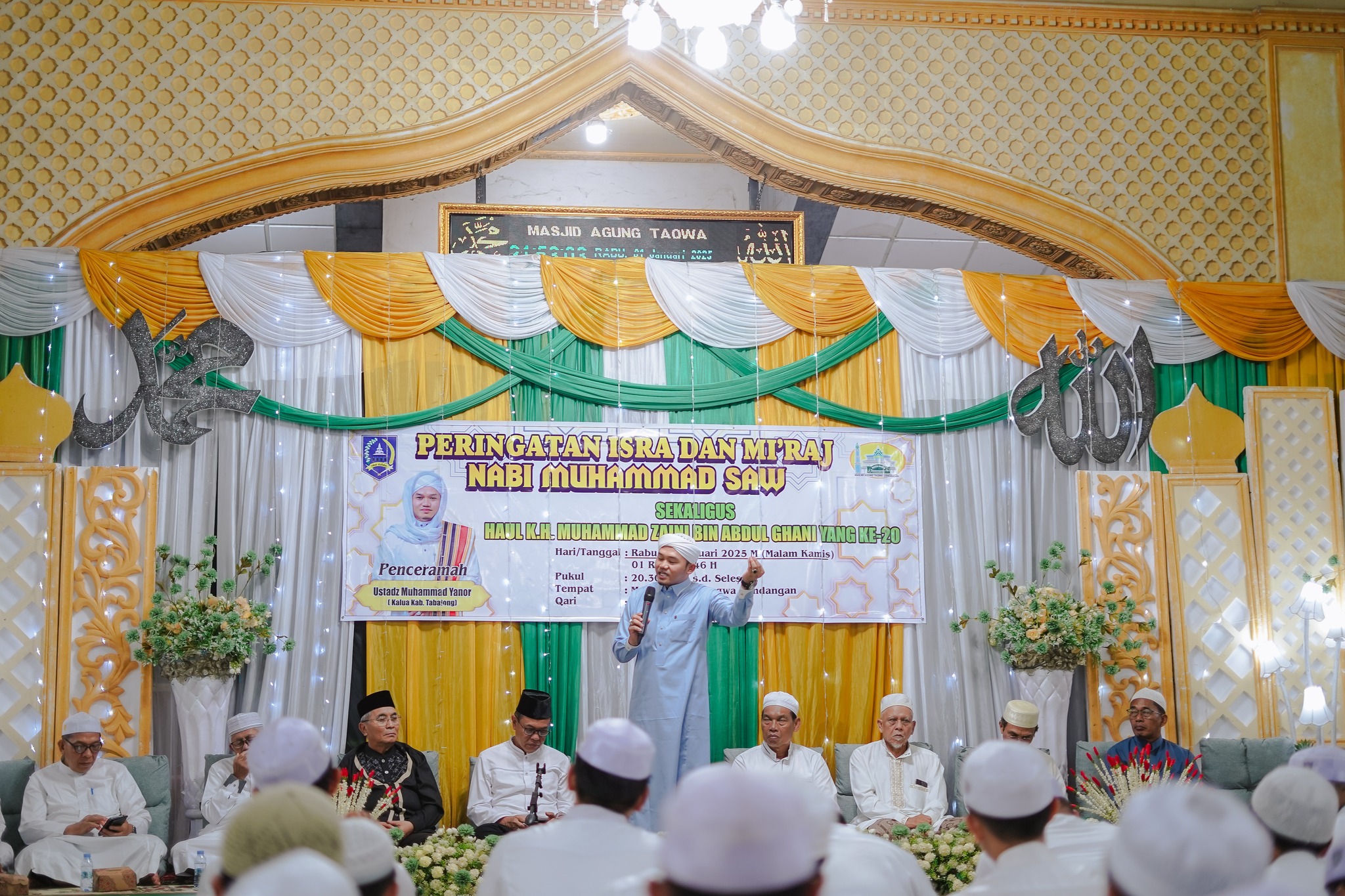 PERINGATAN ISRA MI’RAJ DAN HAUL KE-20 ABAH GURU SEKUMPUL DI MASJID AGUNG TAQWA KANDANGAN