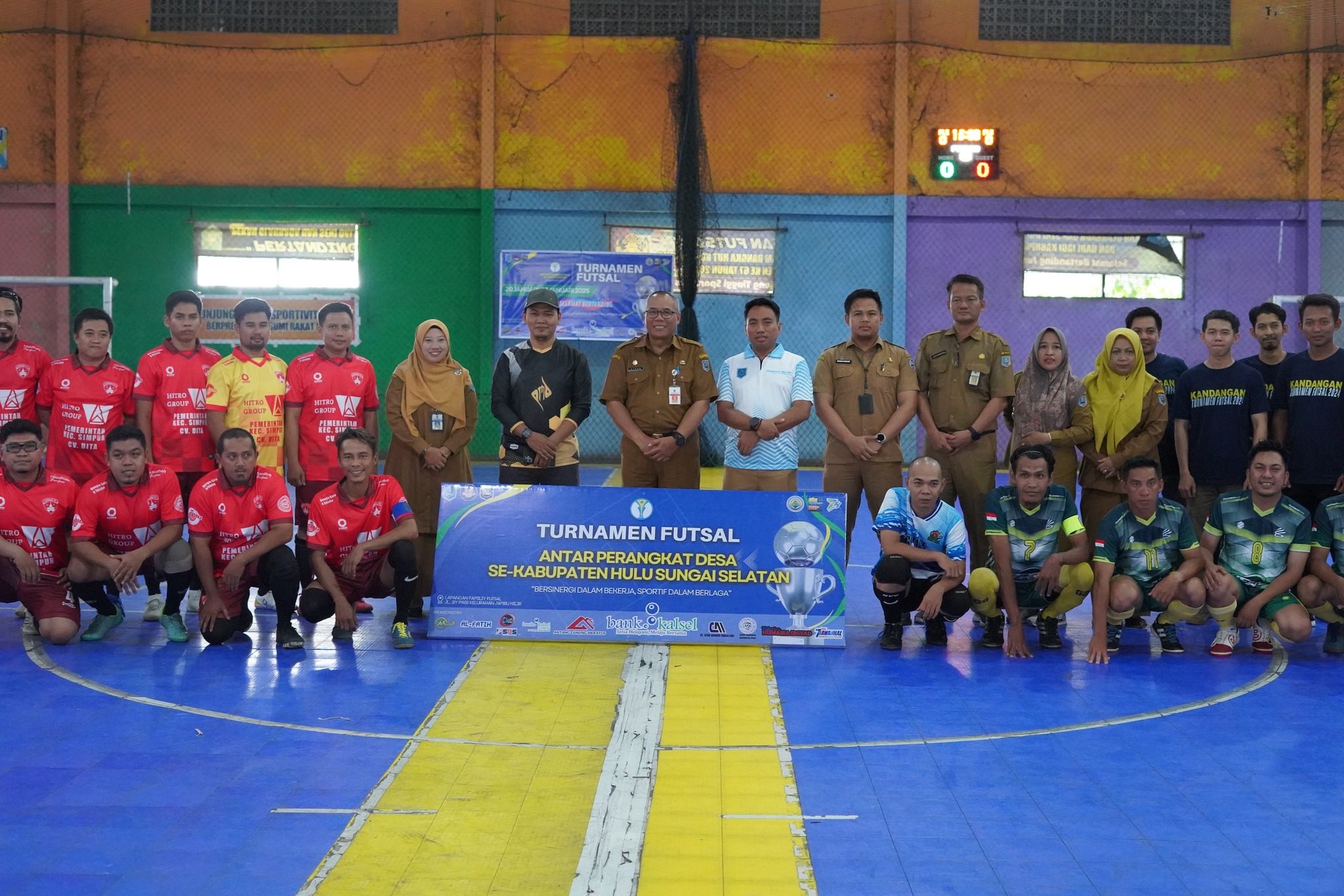 TURNAMEN FUTSAL ANTAR PERANGKAT DESA SE-KABUPATEN HULU SUNGAI SELATAN RESMI DIBUKA