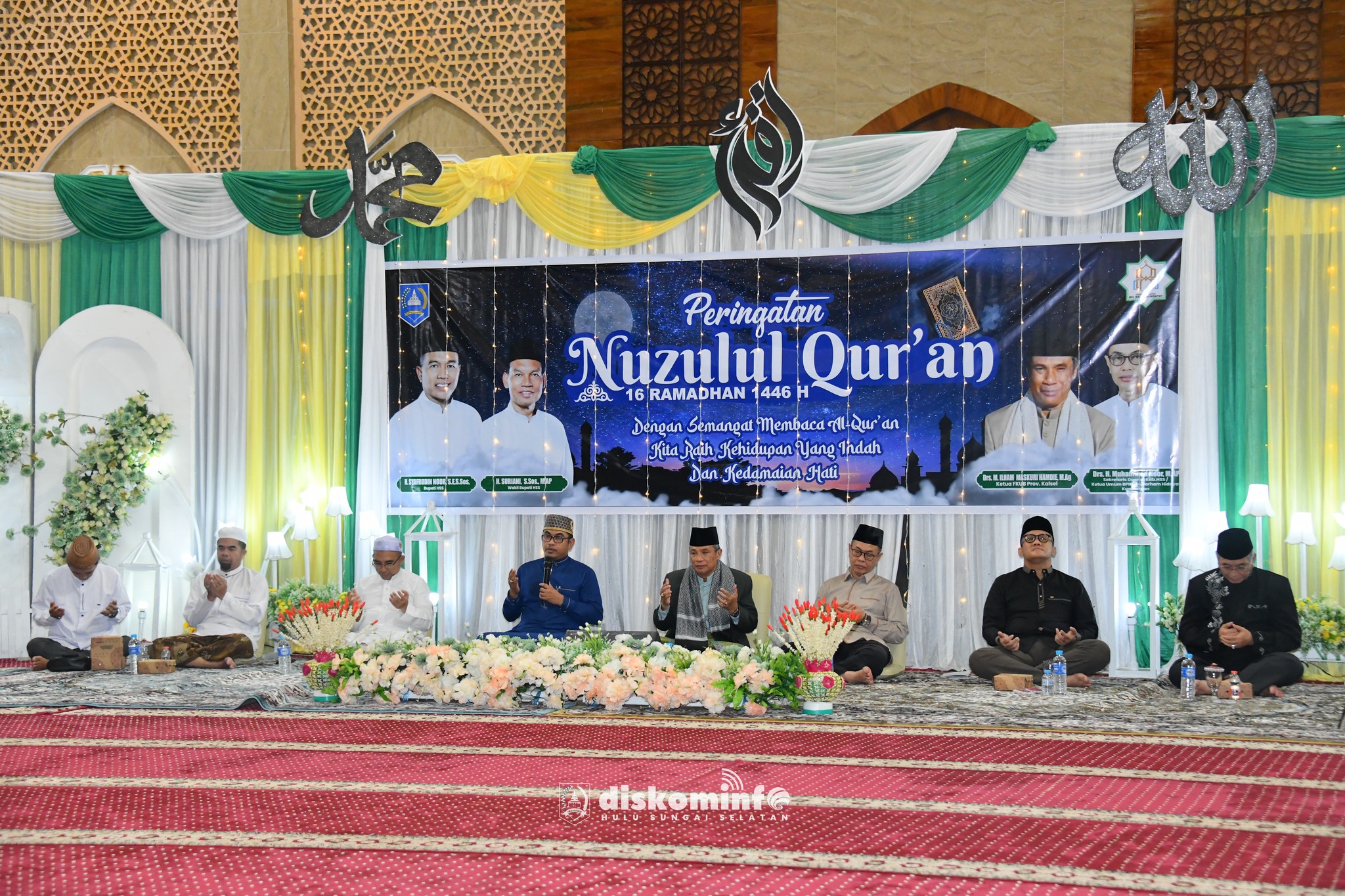 SEKDA KAB. HSS HADIRI PERINGATAN NUZULUL QUR’AN DAN KHATAMAN QUR’AN DI ISLAMIC CENTER