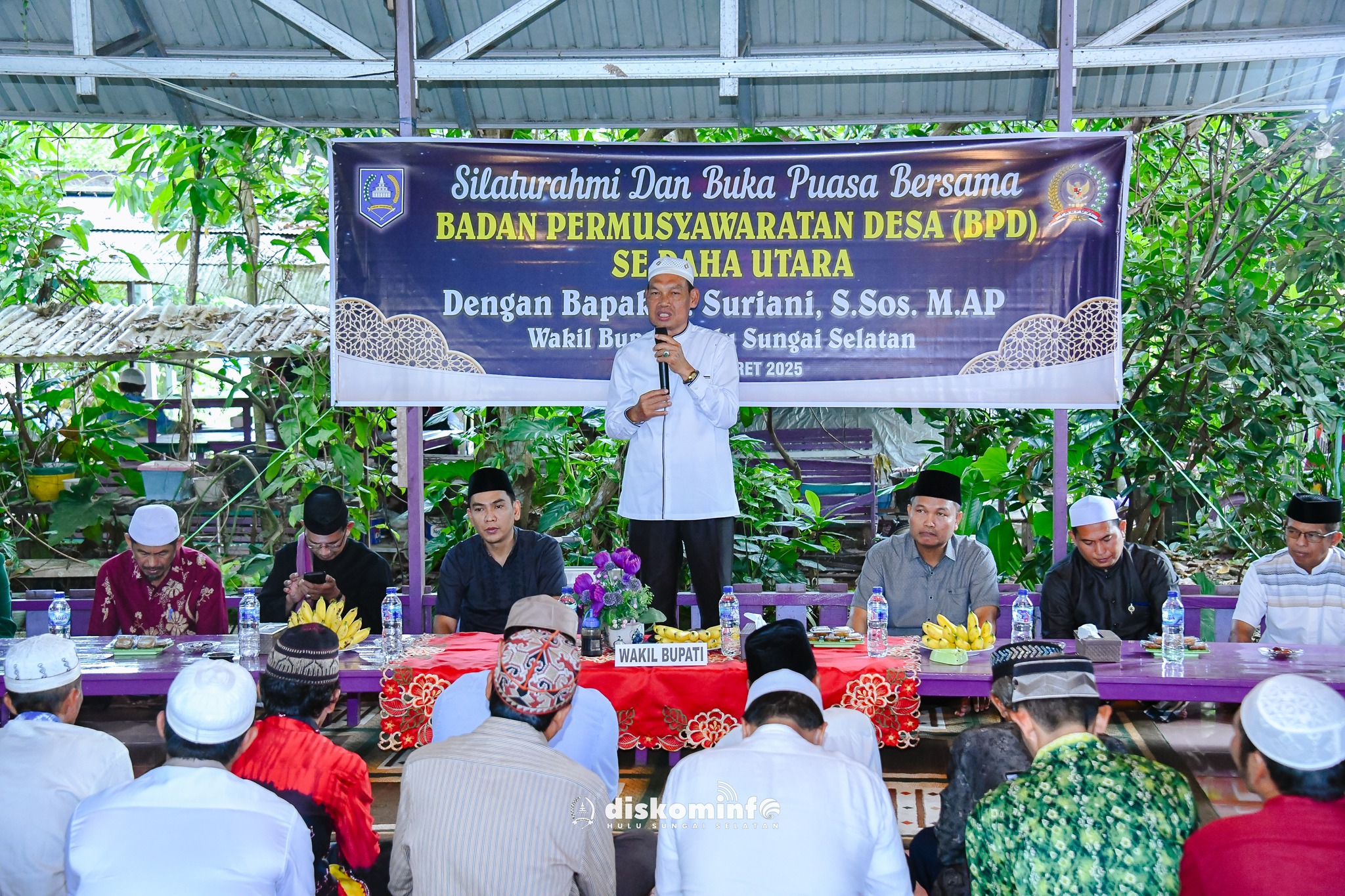 SEMANGAT PERERAT SINERGI DESA, WABUP HSS HADIRI SILATURAHMI DAN BUKA PUASA BERSAMA BPD SE-DAHA