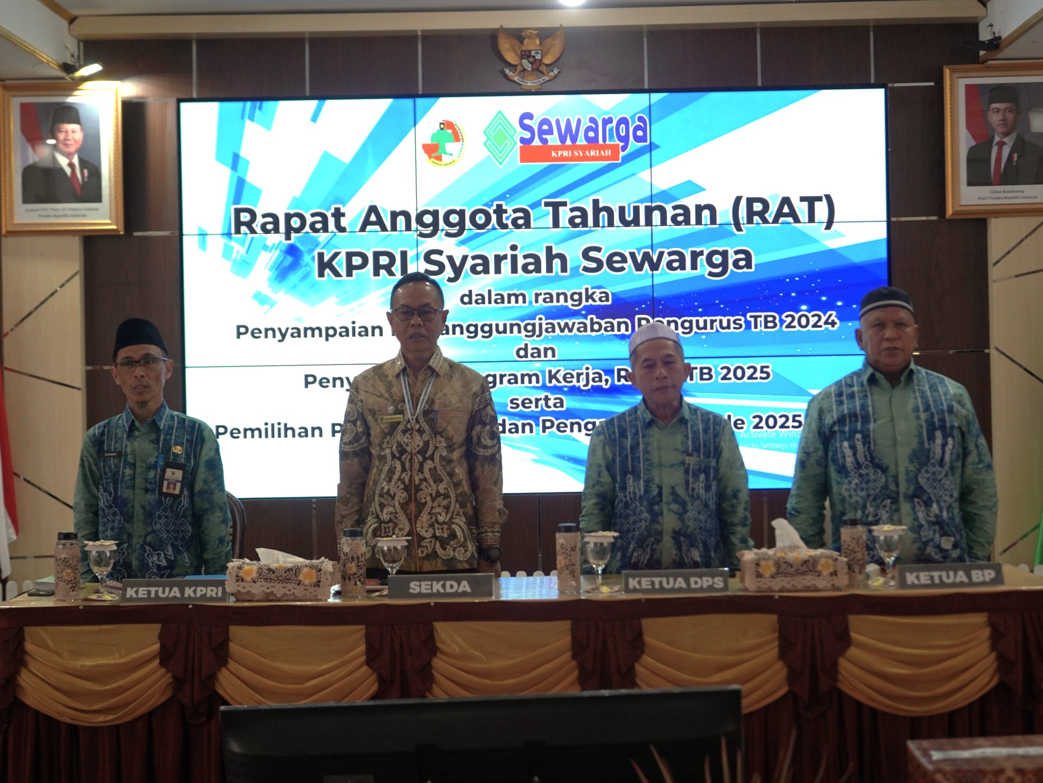 SEKDA HSS BUKA RAT KPRI SYARIAH “SEWARGA”, TEKANKAN TRANSPARANSI DAN SINERGITAS PENGURUS