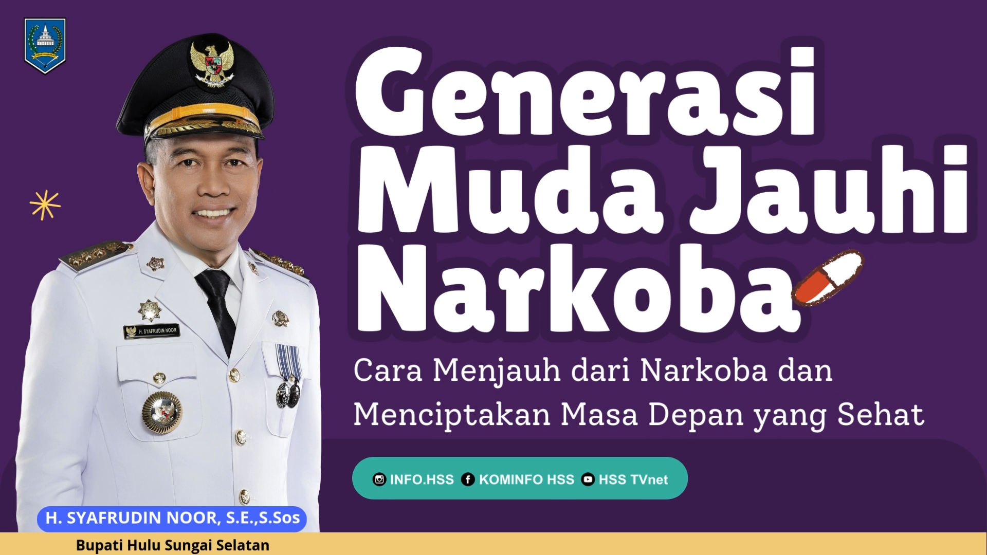GENERASI MUDA JAUHI NARKOBA UNTUK MASA DEPAN YANG LEBIH SEHAT DAN CEMERLANG