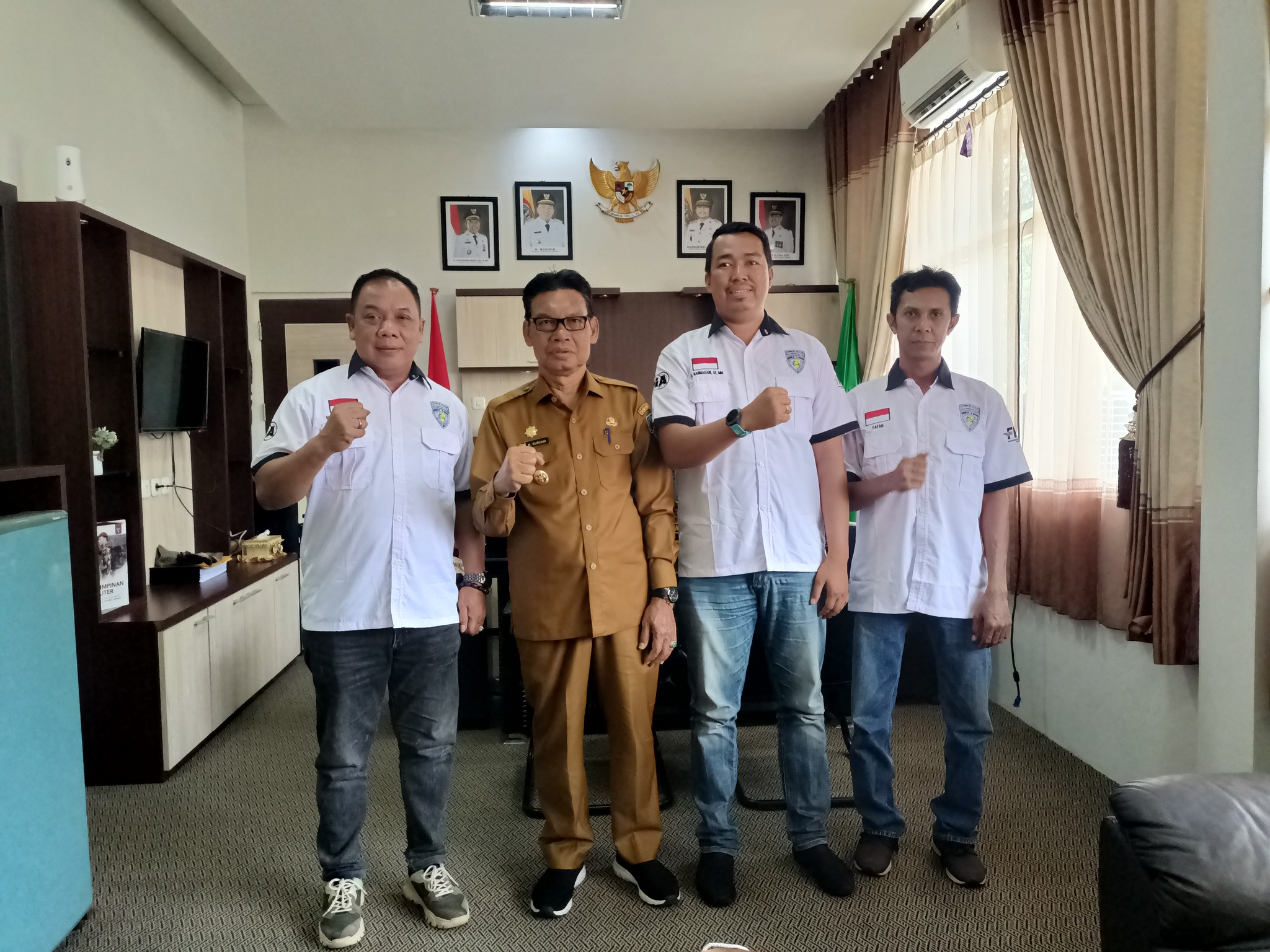 WAKIL BUPATI HSS TERIMA AUDIENSI IKATAN MOTOR INDONESIA, DUKUNG PENUH KEIKUTSERTAAN DI PORPROV TANAH LAUT